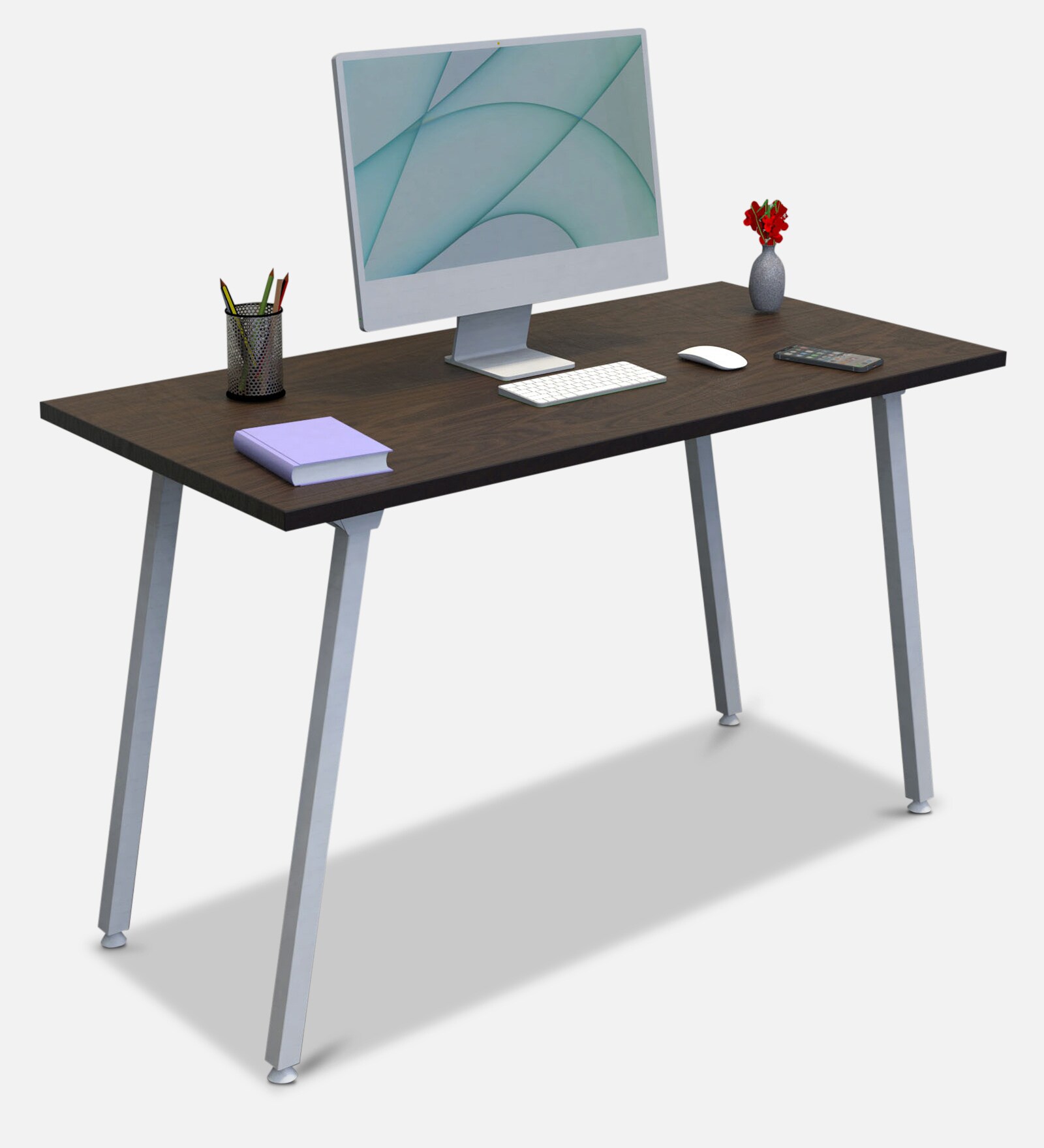 WFH Workstation in Brown Wenge Finish
