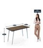 WFH Workstation in Brown Wenge Finish