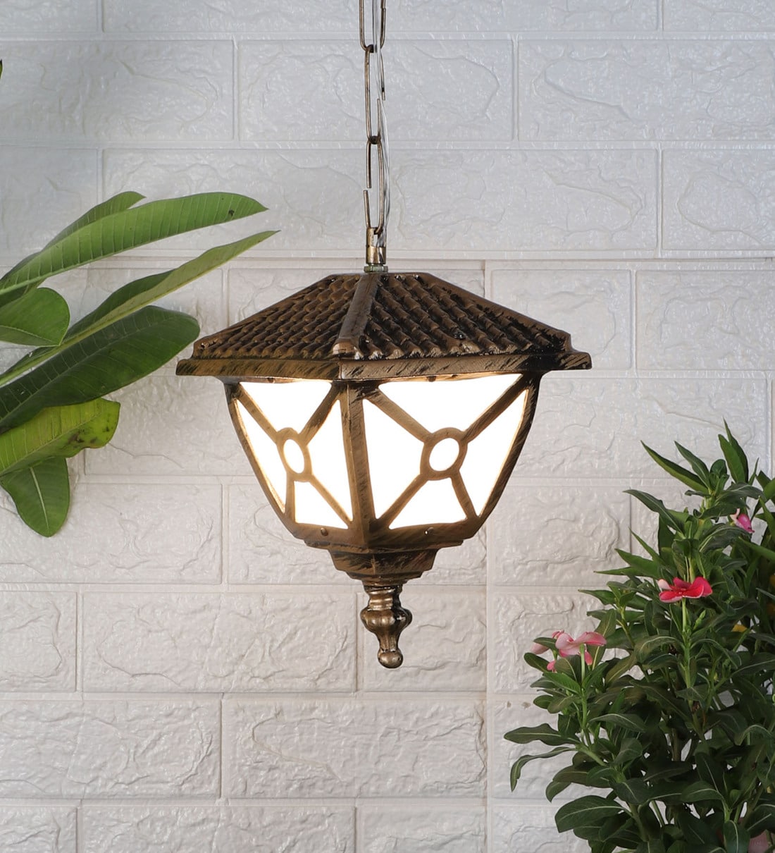 Alias Antique Gold Aluminium Hanging Light