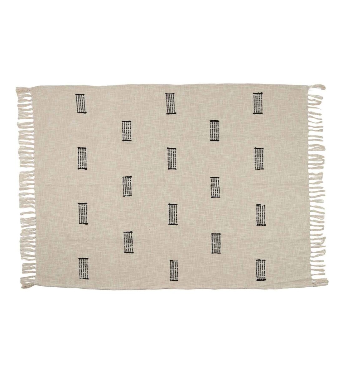 Buy White Cotton 60 X 50 Inches Throw By Ambadi Online Sofa Throws