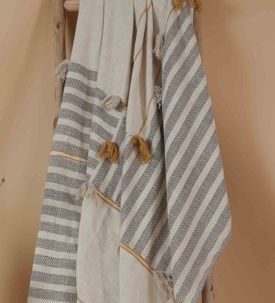 Buy White Cotton 72x52 Inches Premium Throw by Bhajhu Online Sofa