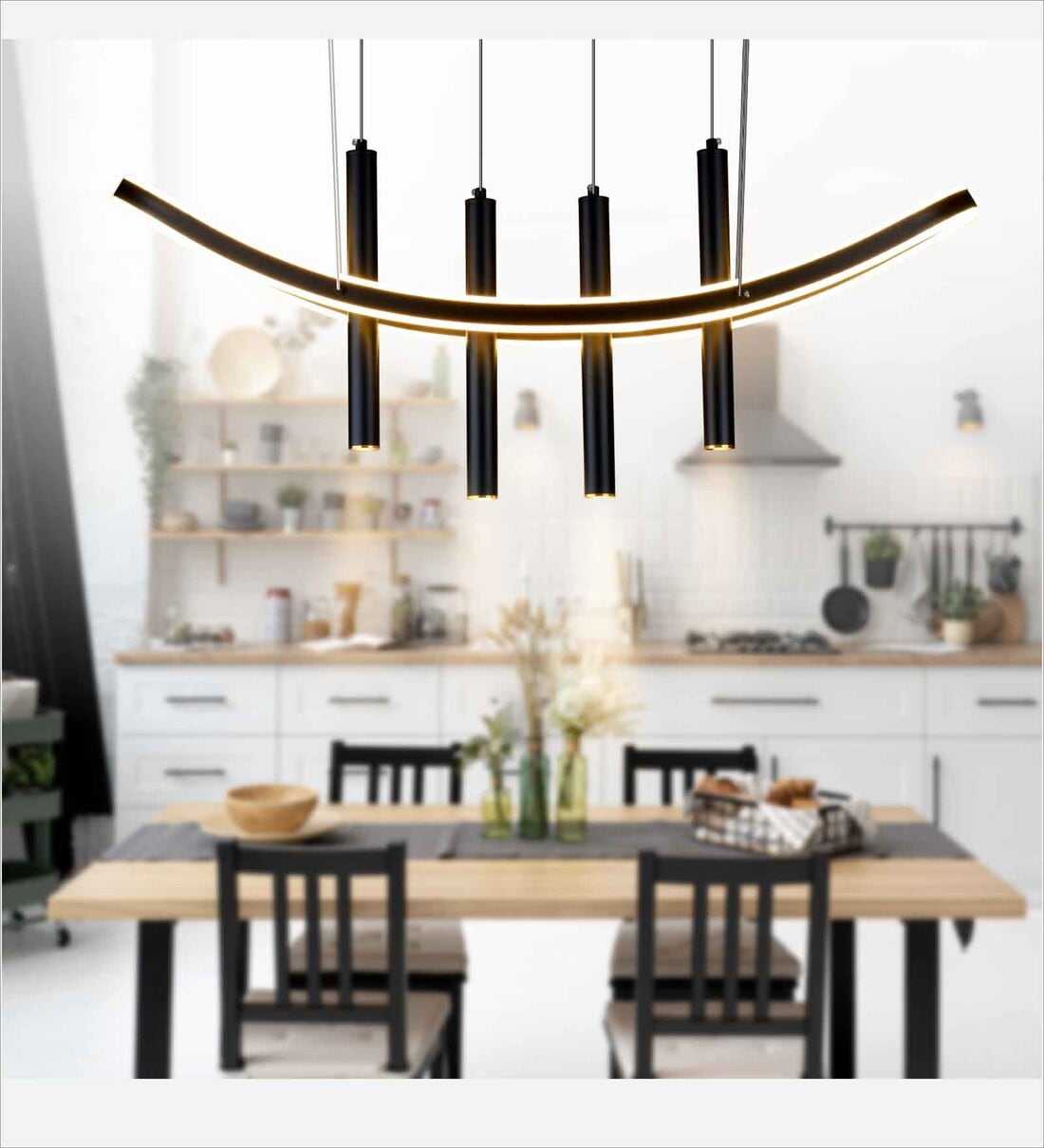 Buy White Felice LED Island Chandeliers at 100% OFF by Smartway