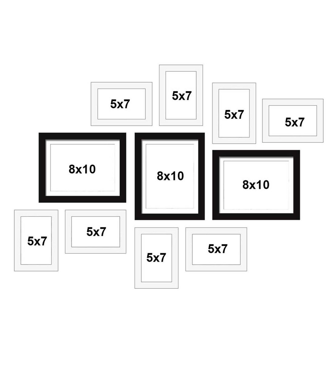 Buy White Individual Photo Frame Set of 11by Art Street Online Collage Photo Frames Photo