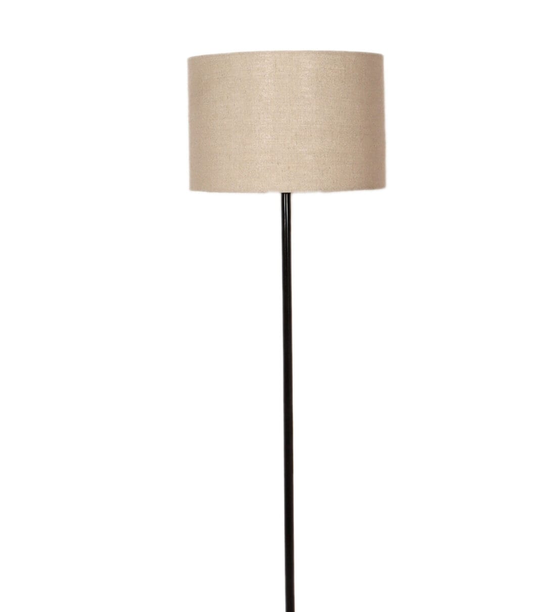 Buy White Jute Shade Club Floor Lamp With MDF Base By Pristine