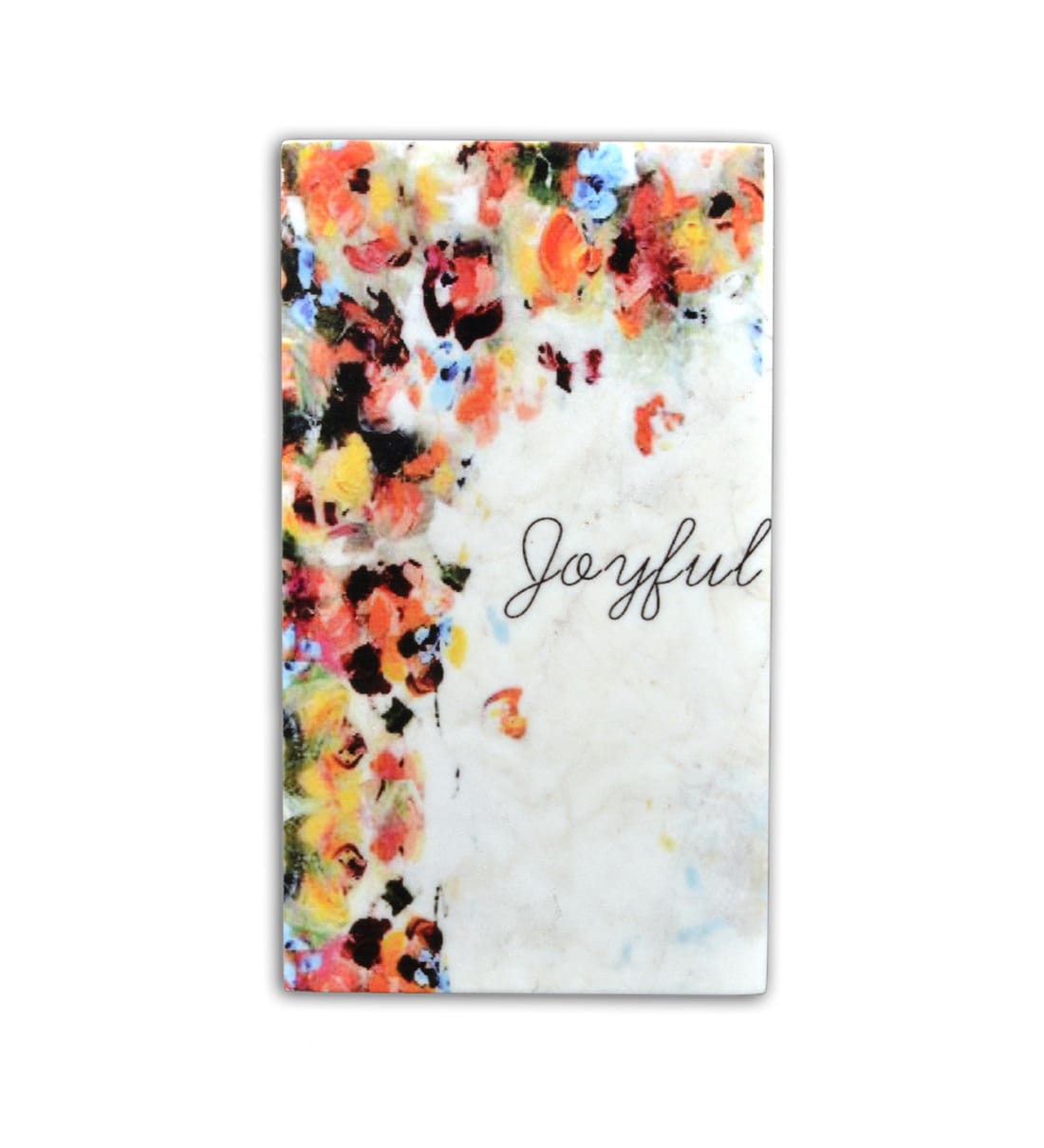 Buy White Marble Joyful Wall Art by POSH N PLUSH Online Wall Plates