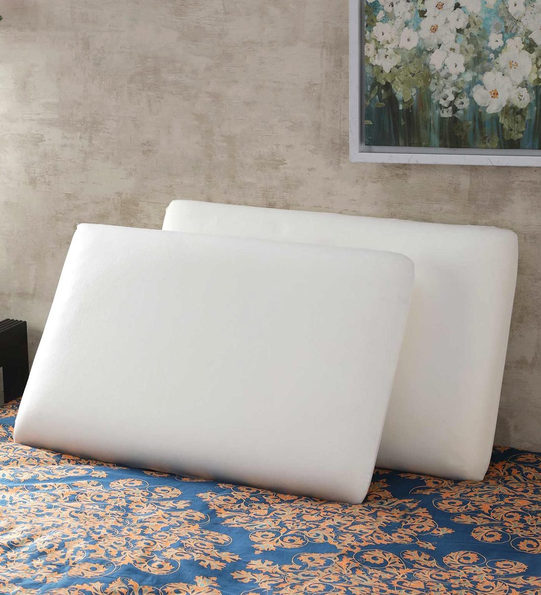 Buy Memory Foam 28x18 Set of 2 Pillow Inserts in White by Magasin Online Pillows Mattresses