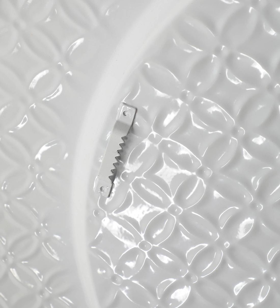 Buy White Metal Embossed Wall Art by Cocovey Online Abstract Metal