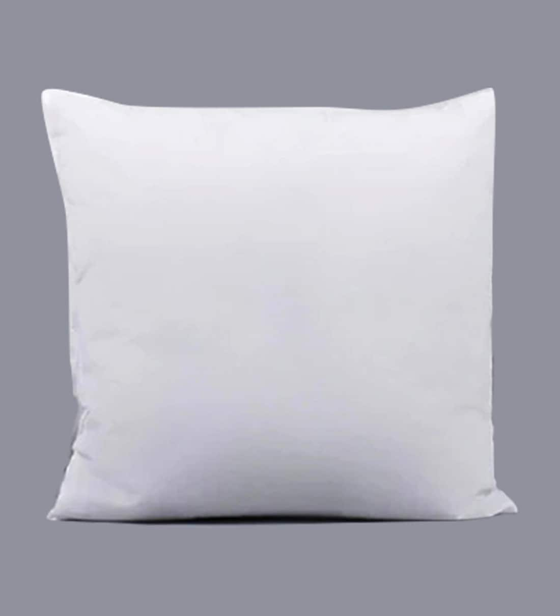 White Microfiber Filled 16X16 Inches Cushion Insert, 