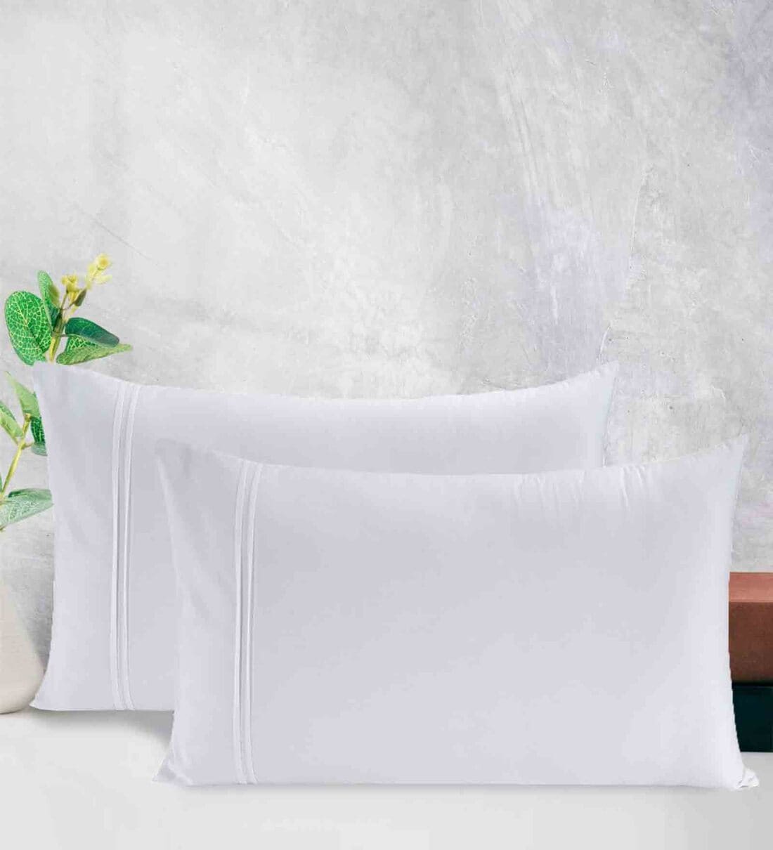 Plain cotton pillow clearance covers