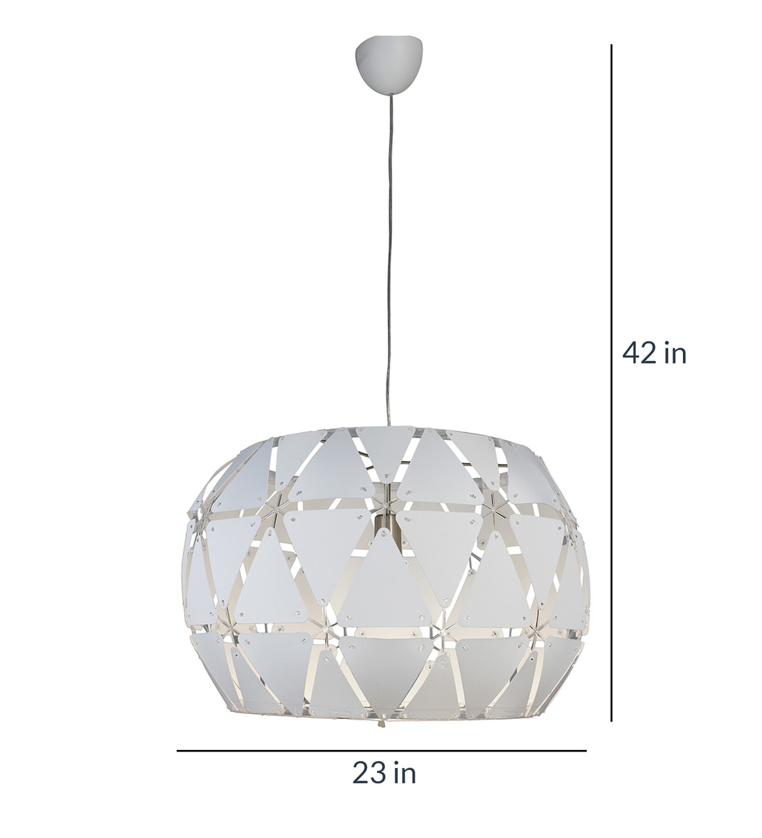 Buy White Plastic Hanging Light by Philips Online Globe Hanging