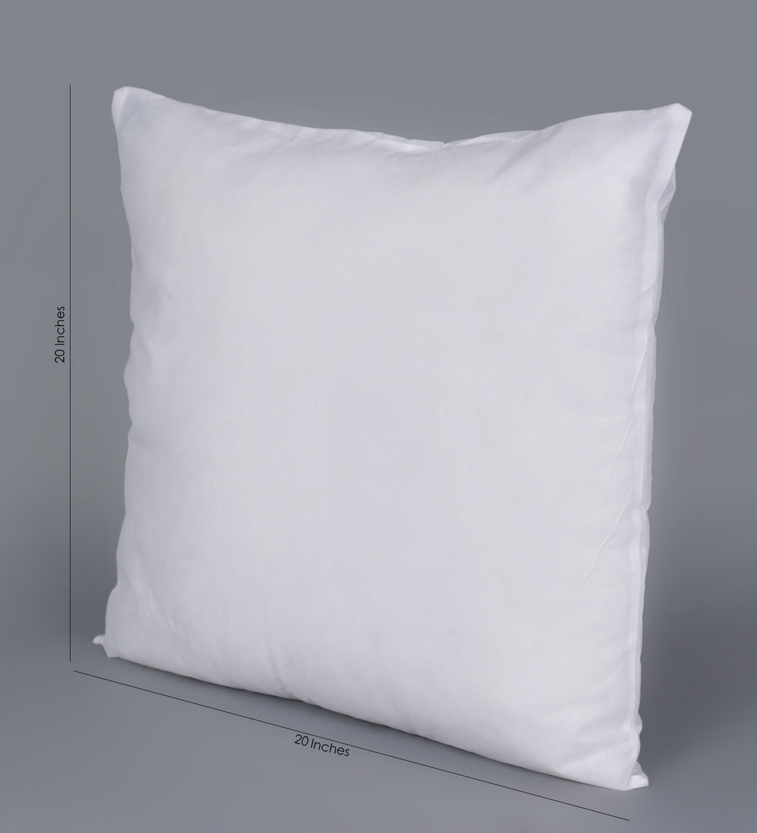 White Microfiber Filler Cushion (20x20) - ALLORA home & living