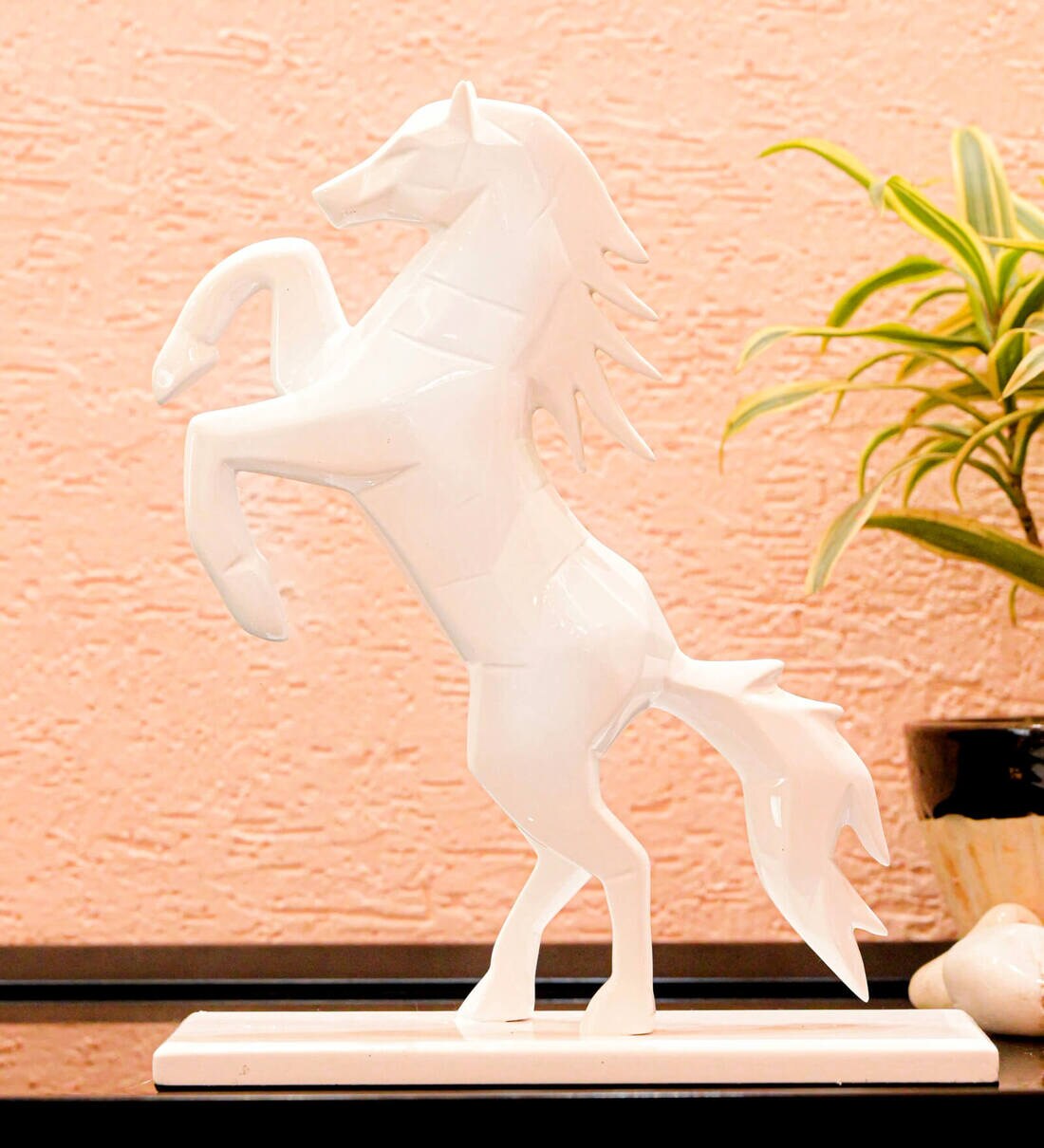 Buy White Polyresin Running Victory Ferrari Horse at 11 OFF by VIIVAZ