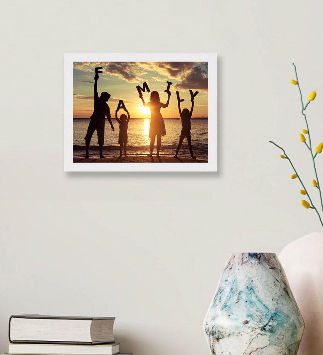 Buy White Synthetic Wood Wall Hanging/Table Top Photo Frame by Elegant Arts And Frames Online
