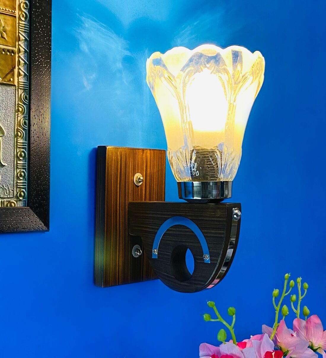 Buy Wooden Novelty Wall Light Brown At 52 Off By Foziq Pepperfry