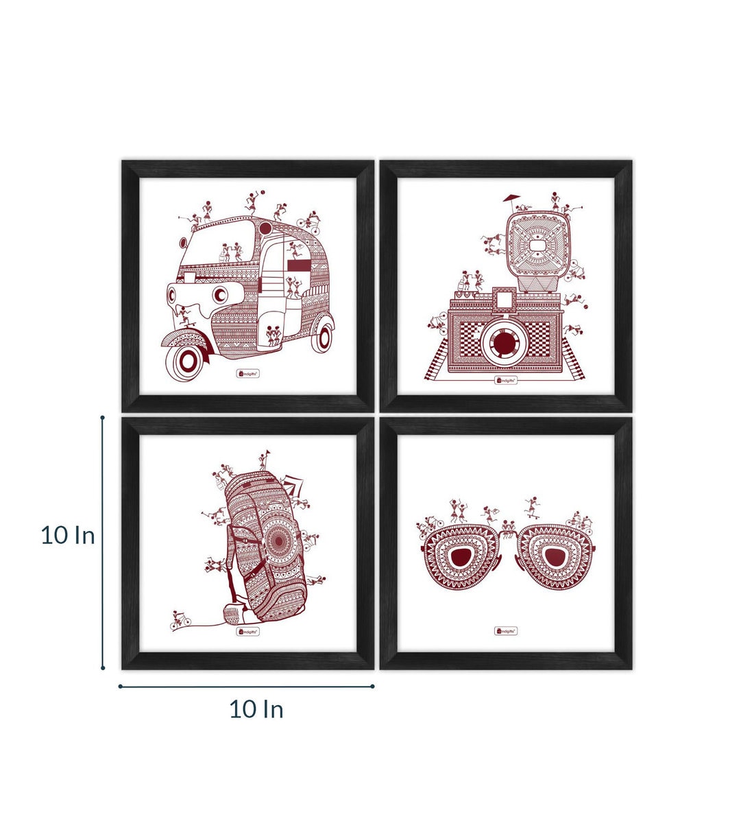 Buy White Wooden Framed Art Print by Indigifts Online People & Places