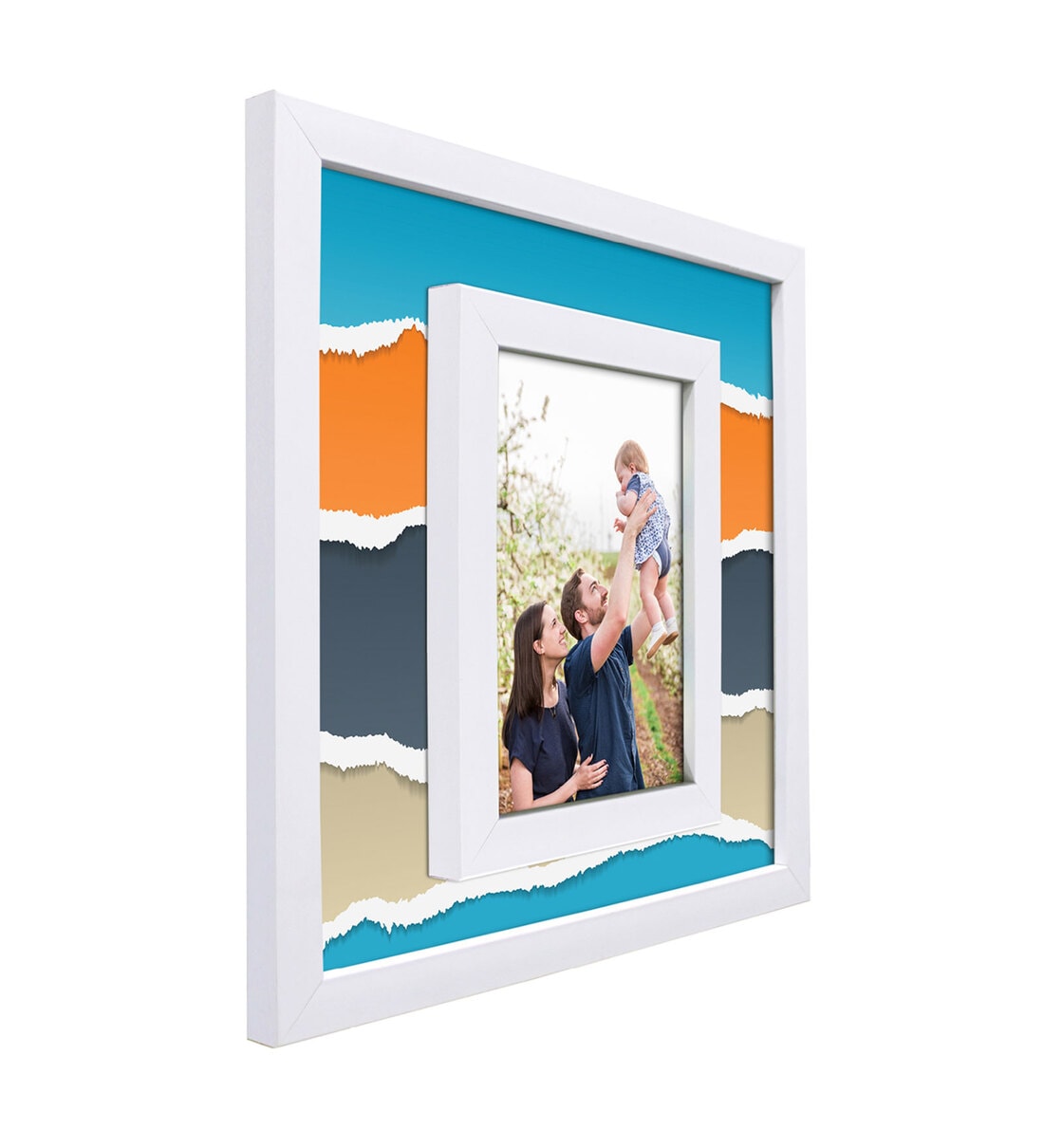 Buy White Wooden Wall Hanging Photo Frame Online Single Photo frames