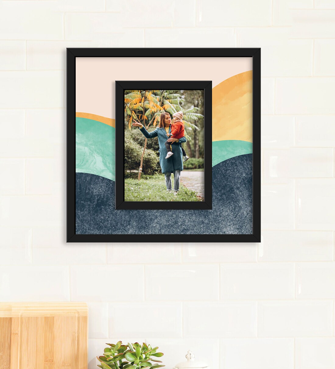 Buy White Wooden Wall Hanging Photo Frame Online Single Photo frames