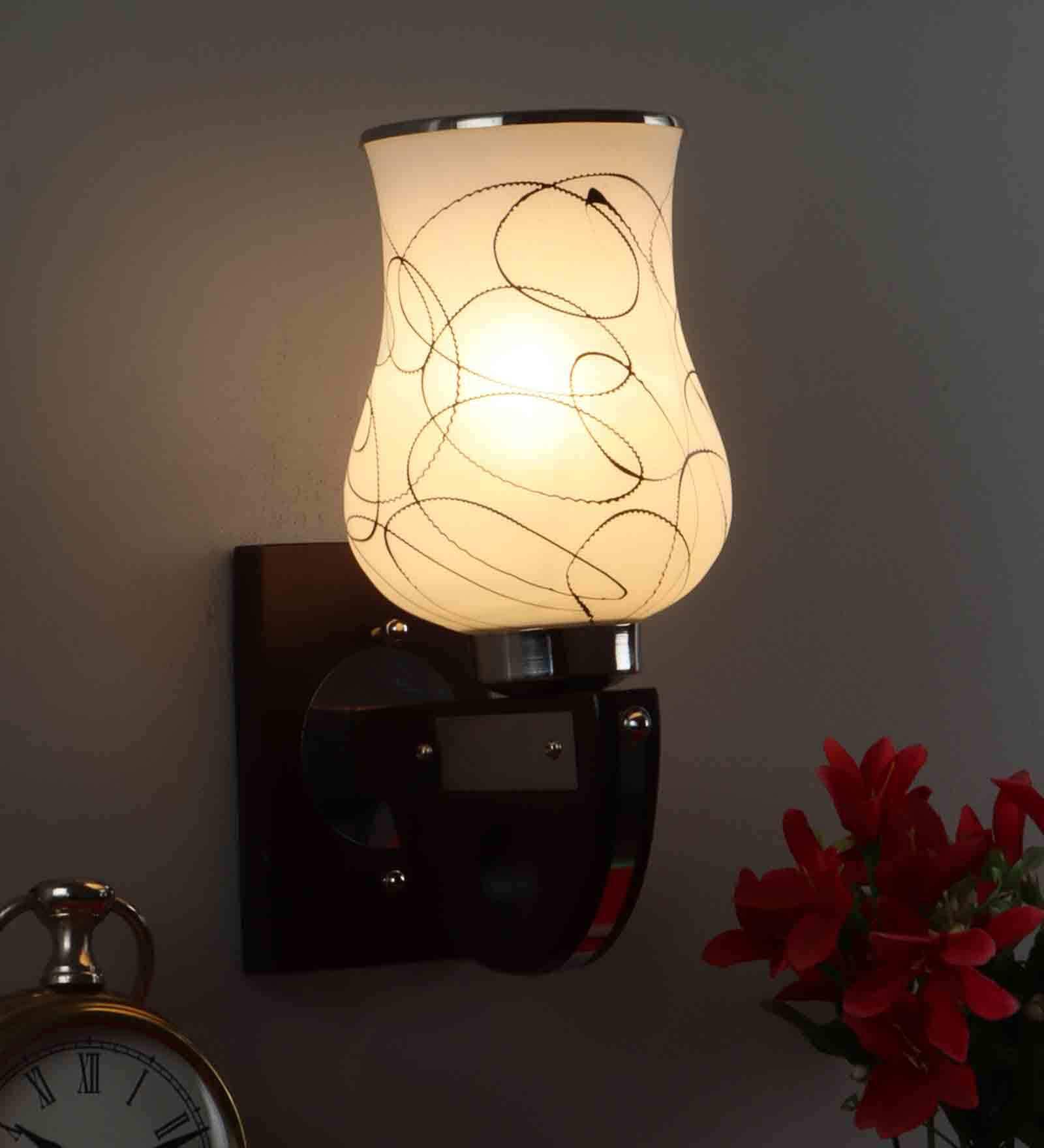 Novara Brown Wood and Iron Wall Sconces