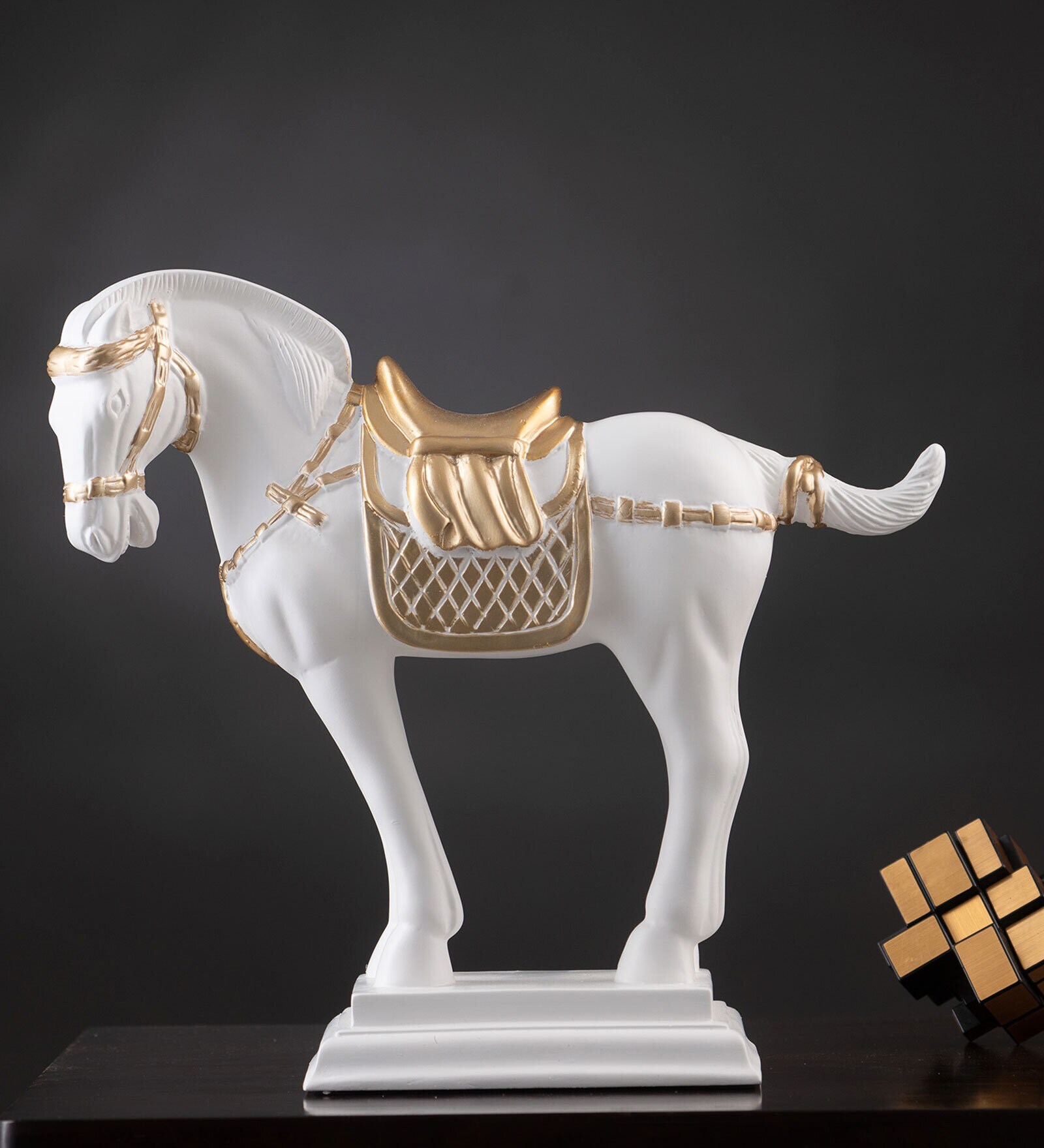 Buy White & Gold Resin Animal Figurines at 14 OFF by La Muse Pepperfry