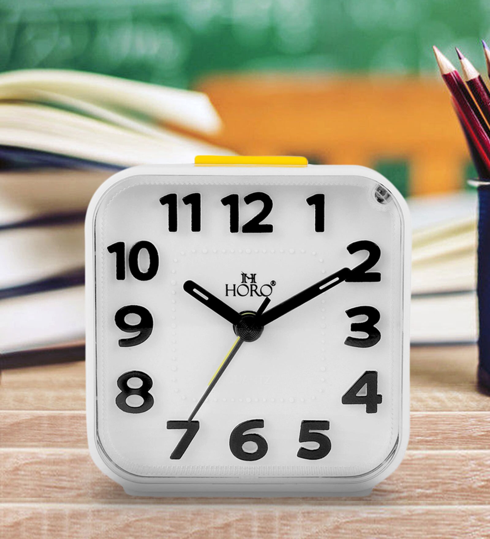 White Analog Alarm Clock