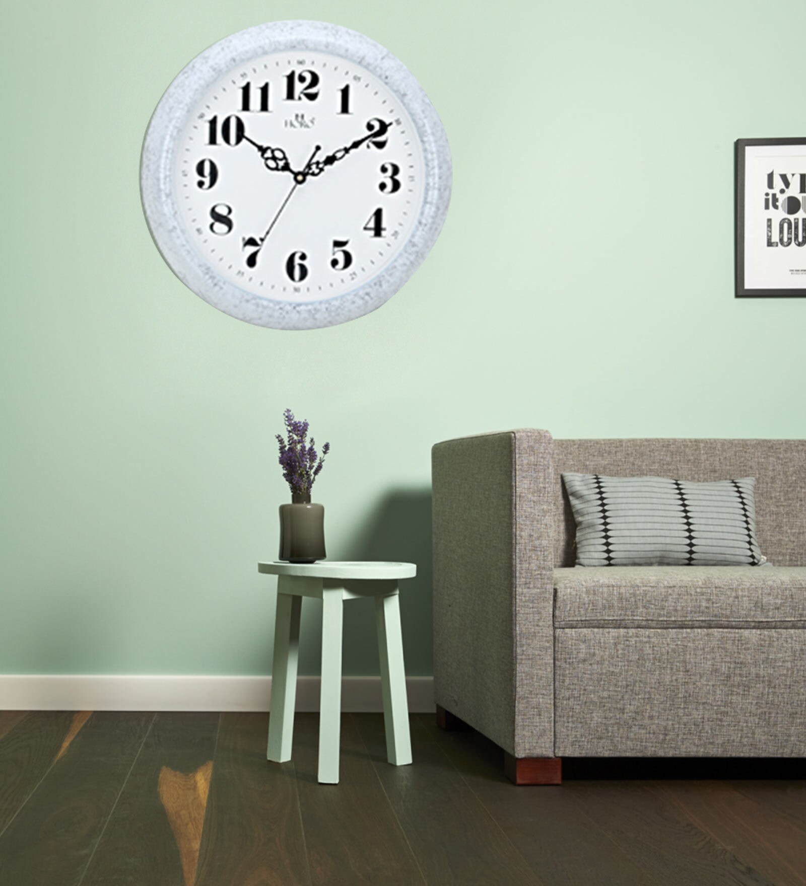 White Analog Wall Clock