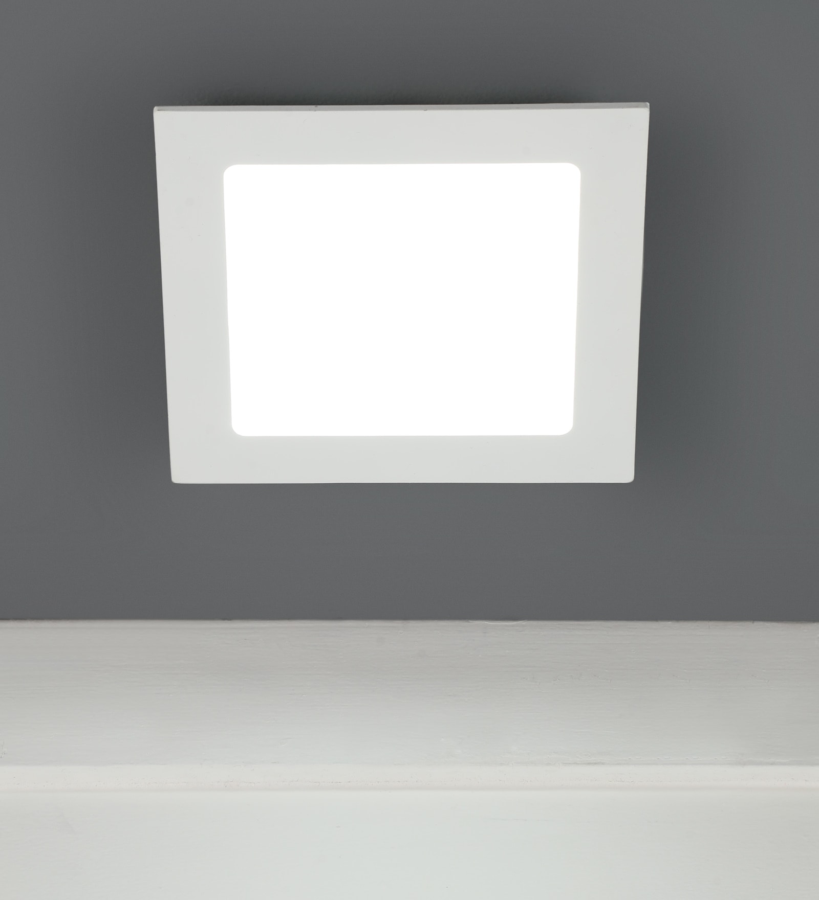 White 12 Watts Led Aluminium Square Panel Down Light