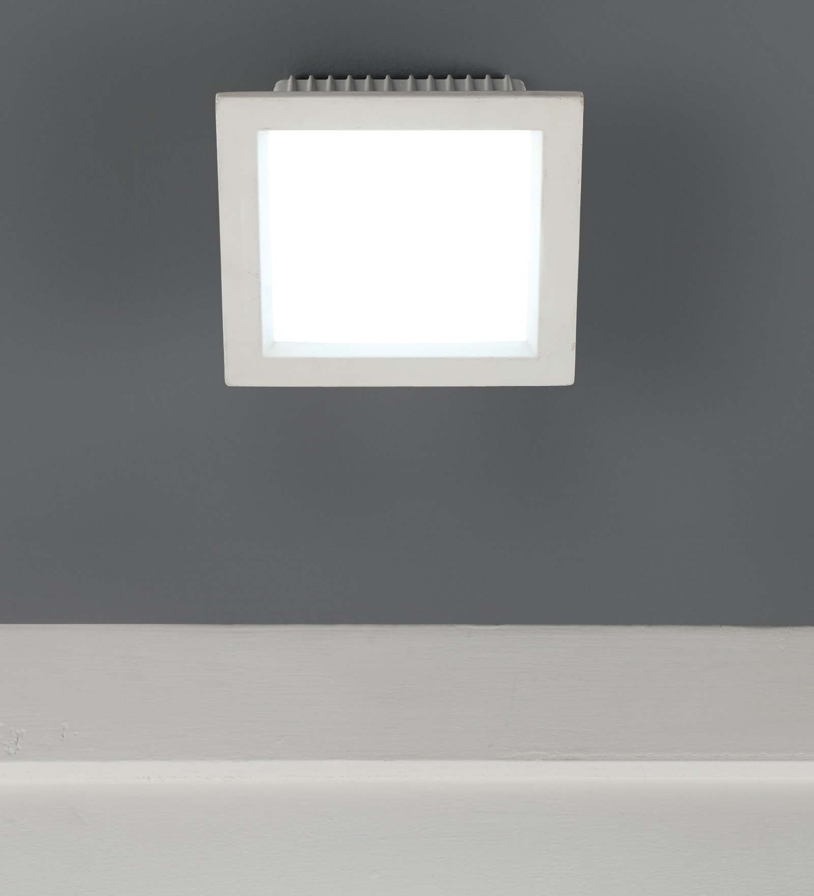 White 20 Watts LED Aluminium Square Panel Down Light
