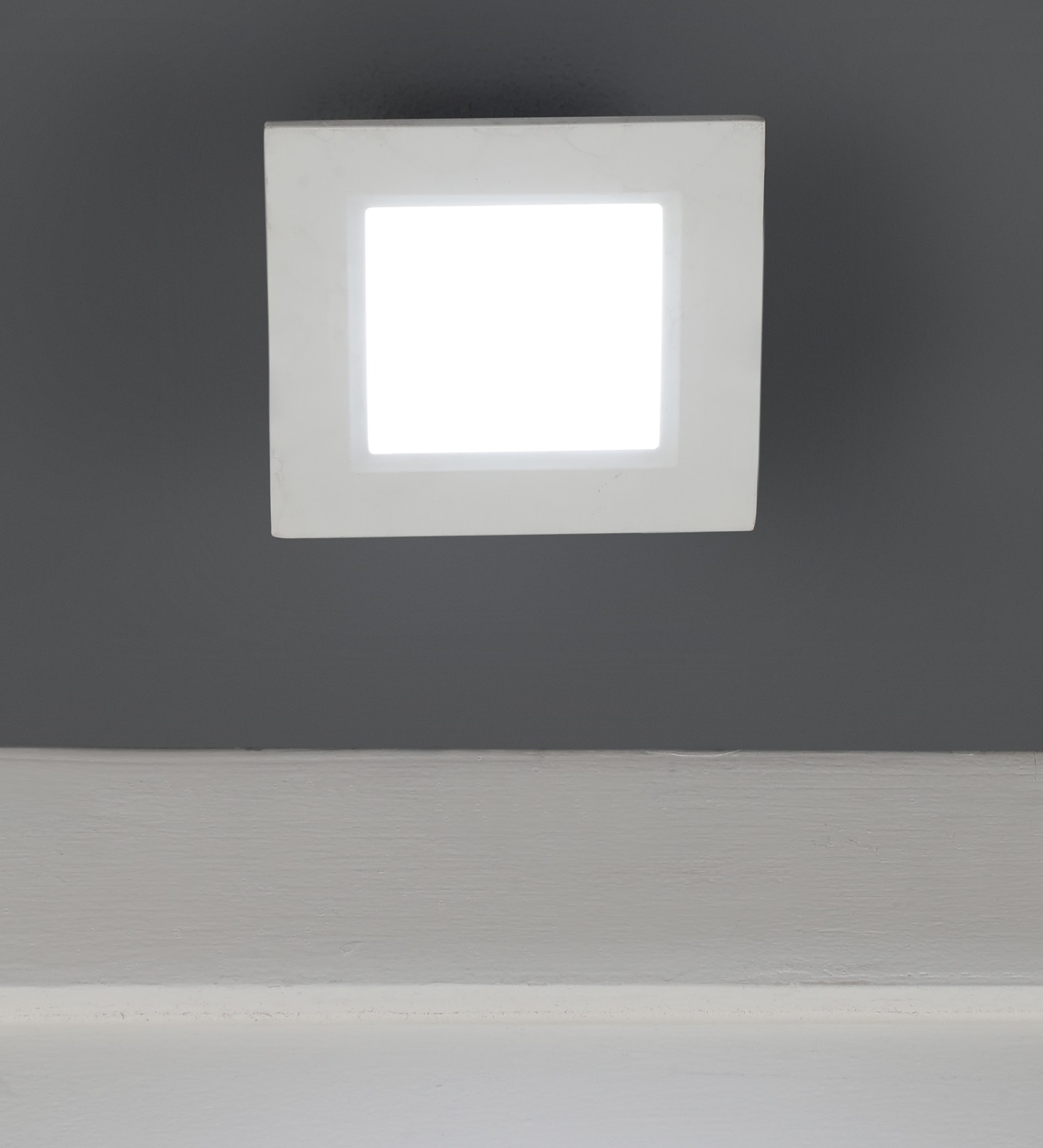White 6 Watts LED Aluminium Square Panel Down Light