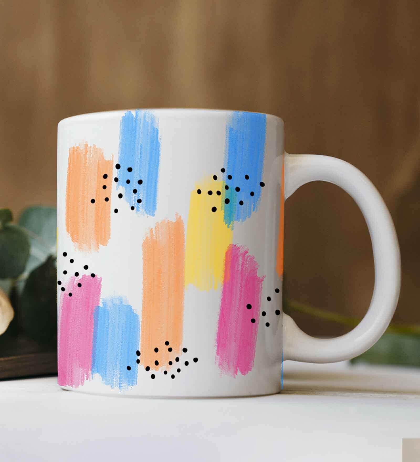 Abstract coffee mug