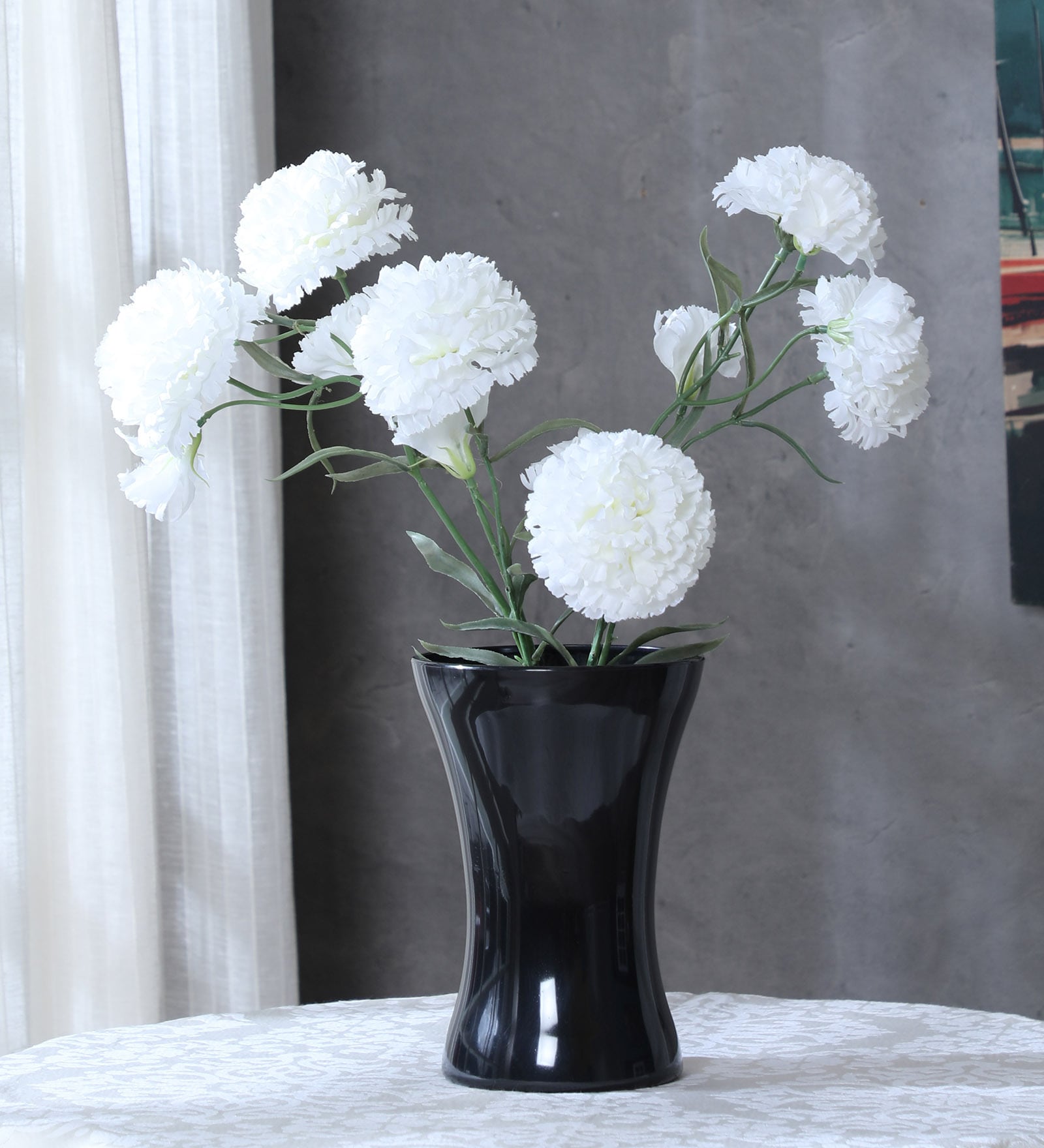Black Acrylic Handtied Table Vase