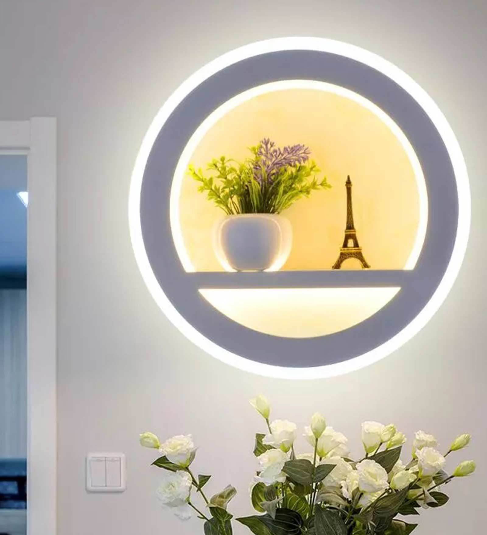 Eiffel Acrylic Novelty Wall Light (White)
