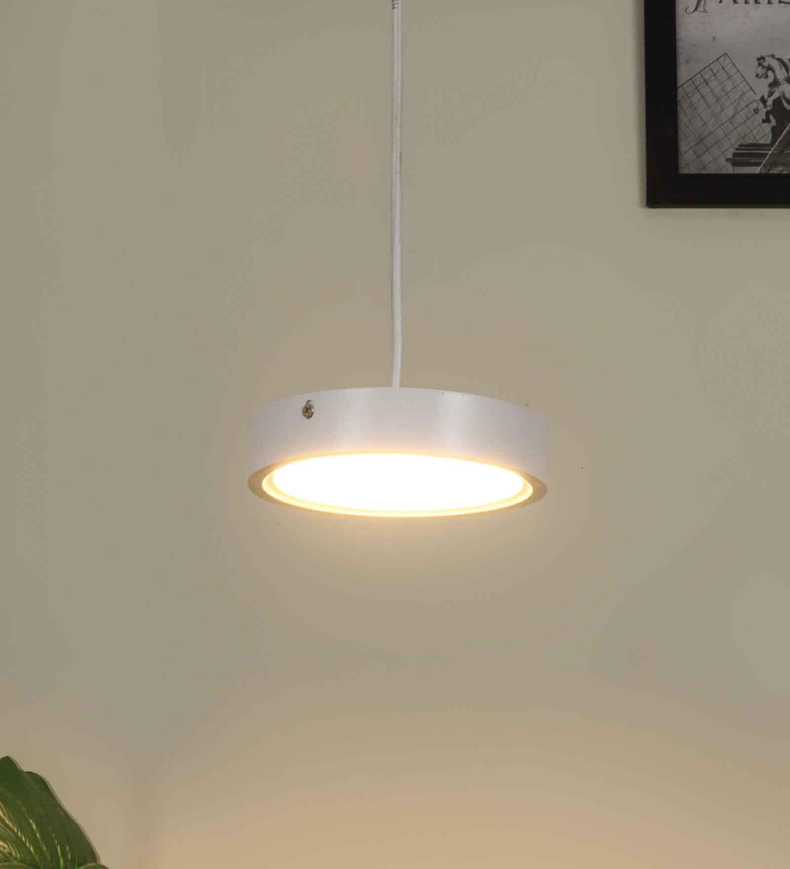 Oval White Aluminium LED Ceiling Lights