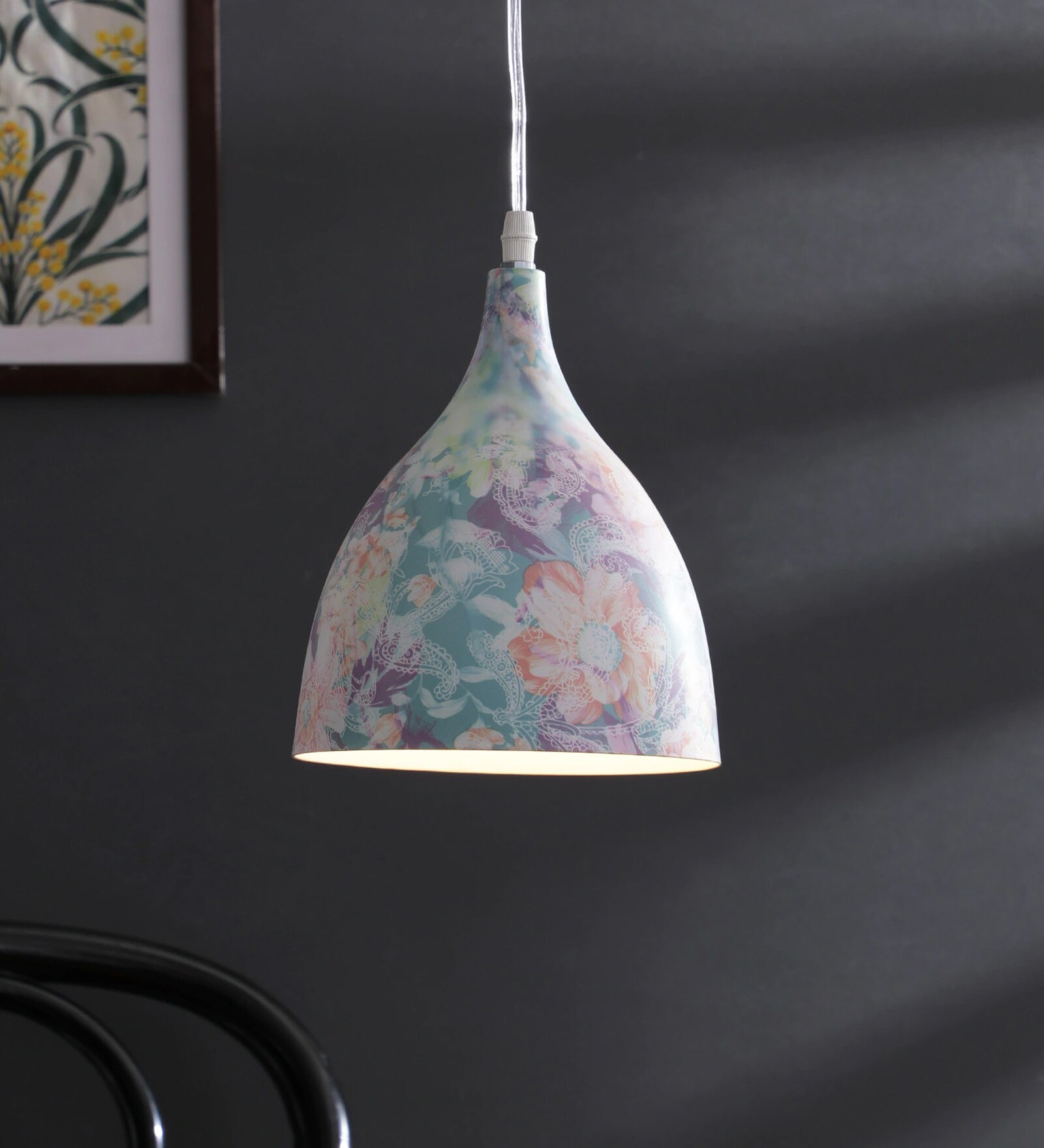 White Metal Single Hanging Lights