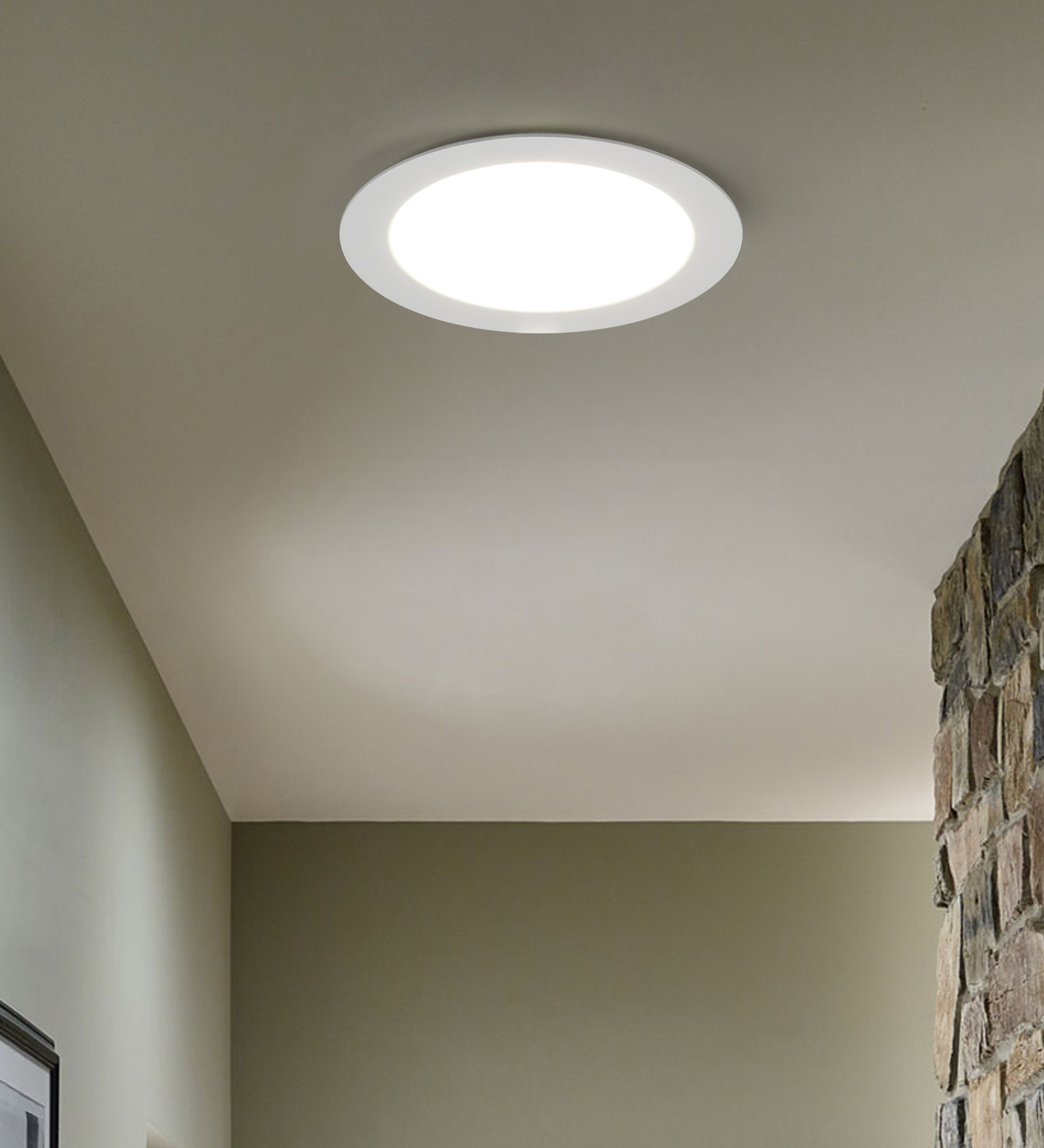 Natural White 12 Watts LED Aluminium Round Panel Light