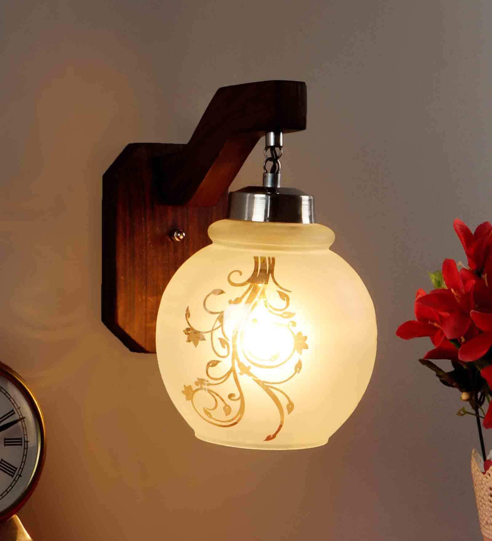 Nassau Brown Wood Wall Sconces