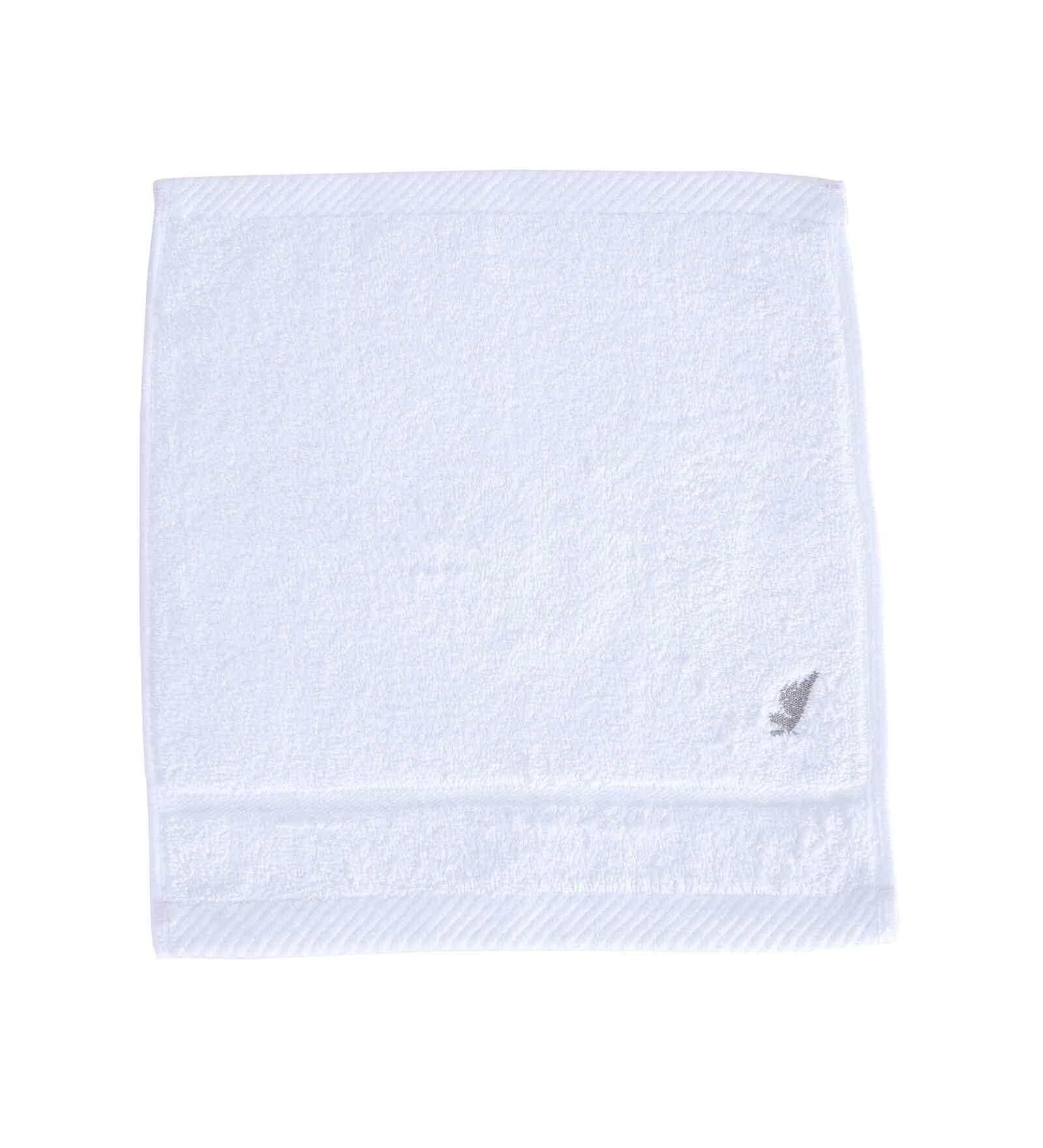 White Bamboo Cotton Solid 650 GSM Face Towel Set (4Pc)
