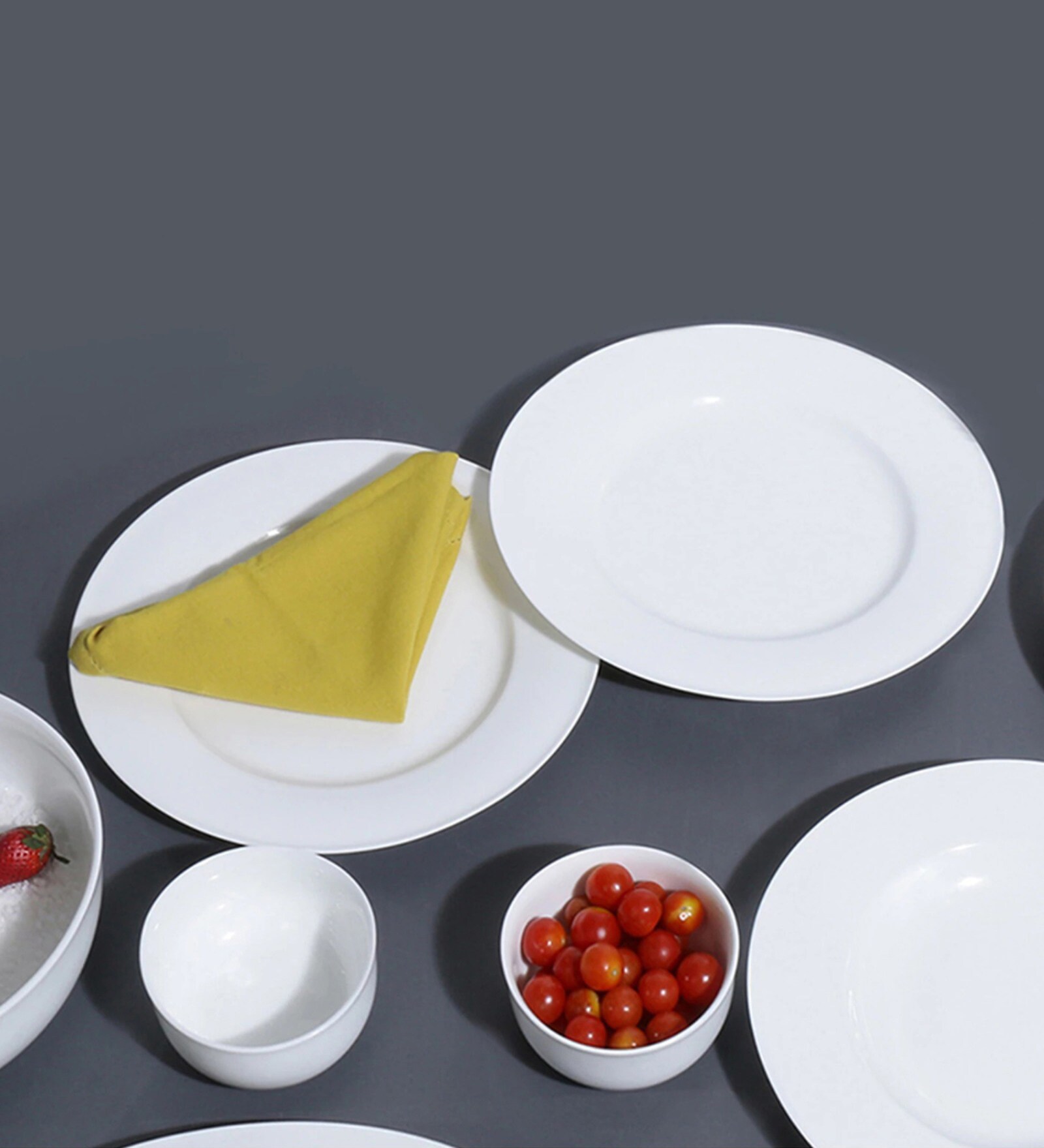 Classic 7 Inch White Bone China (Set of 2) Quarter Plate