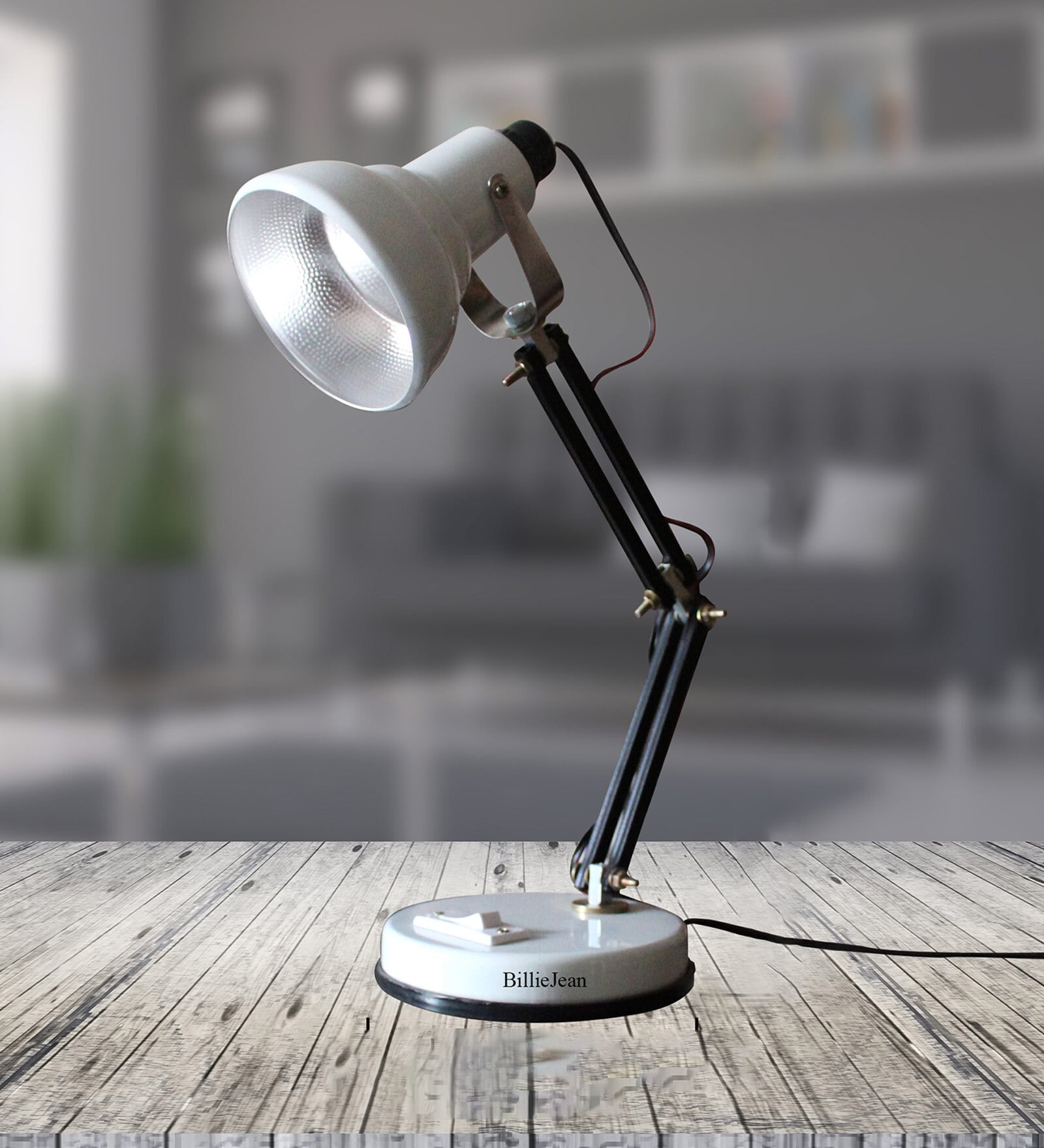 CPL White Adjustable Study Lamp With Aluminium Base