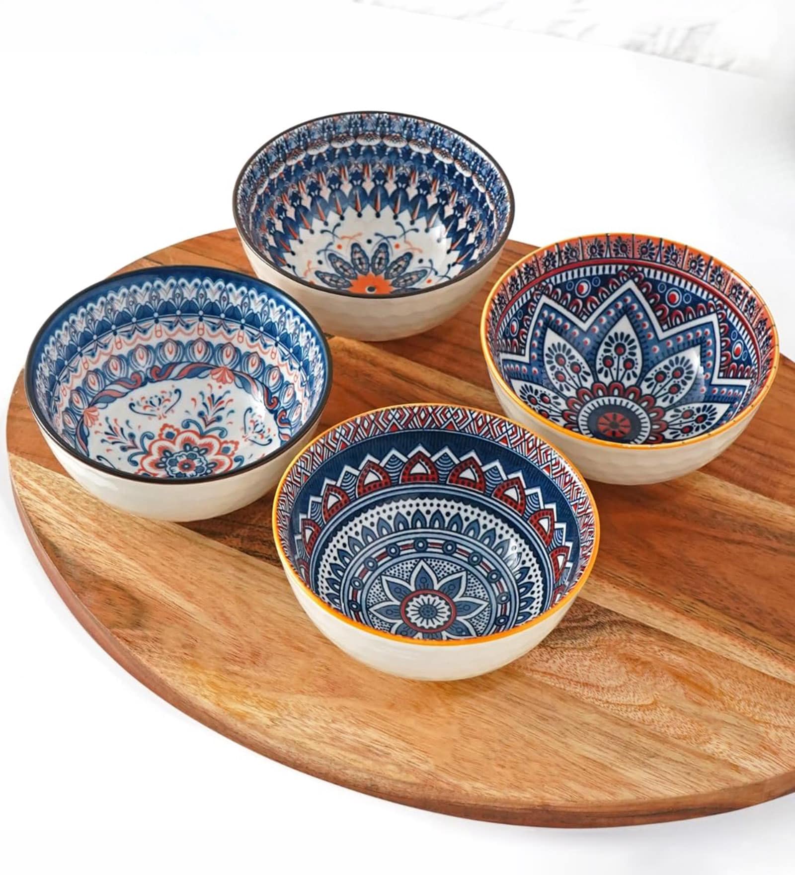 White Ceramic Japanese Bowl (Pack of 4)