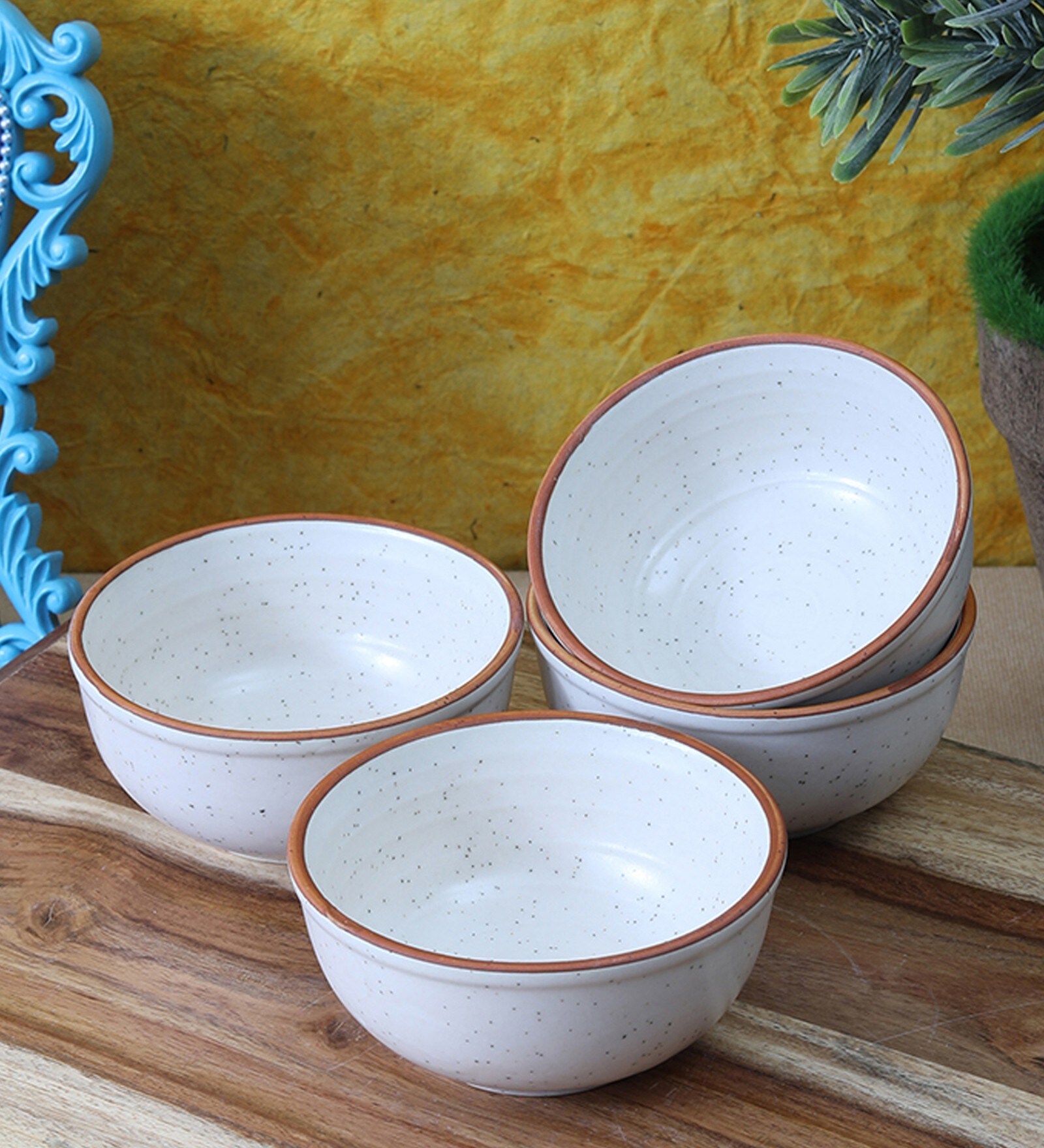 Buy 150 ML Ceramic Dessert Bowls Set of 4 by VarEesha at 100 OFF by