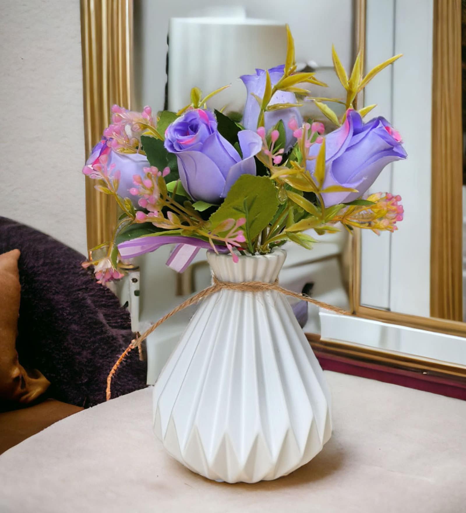White Ceramic Table Vase