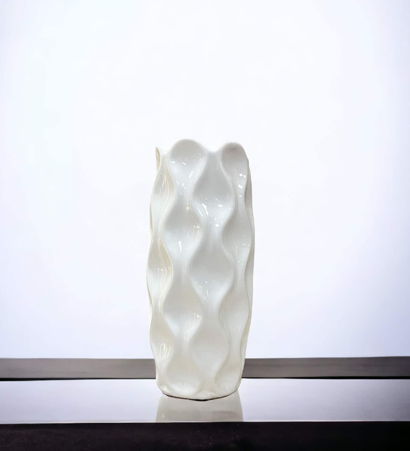 Buy White Ceramic Table Vase by Art Street at 12% OFF by Art Street ...