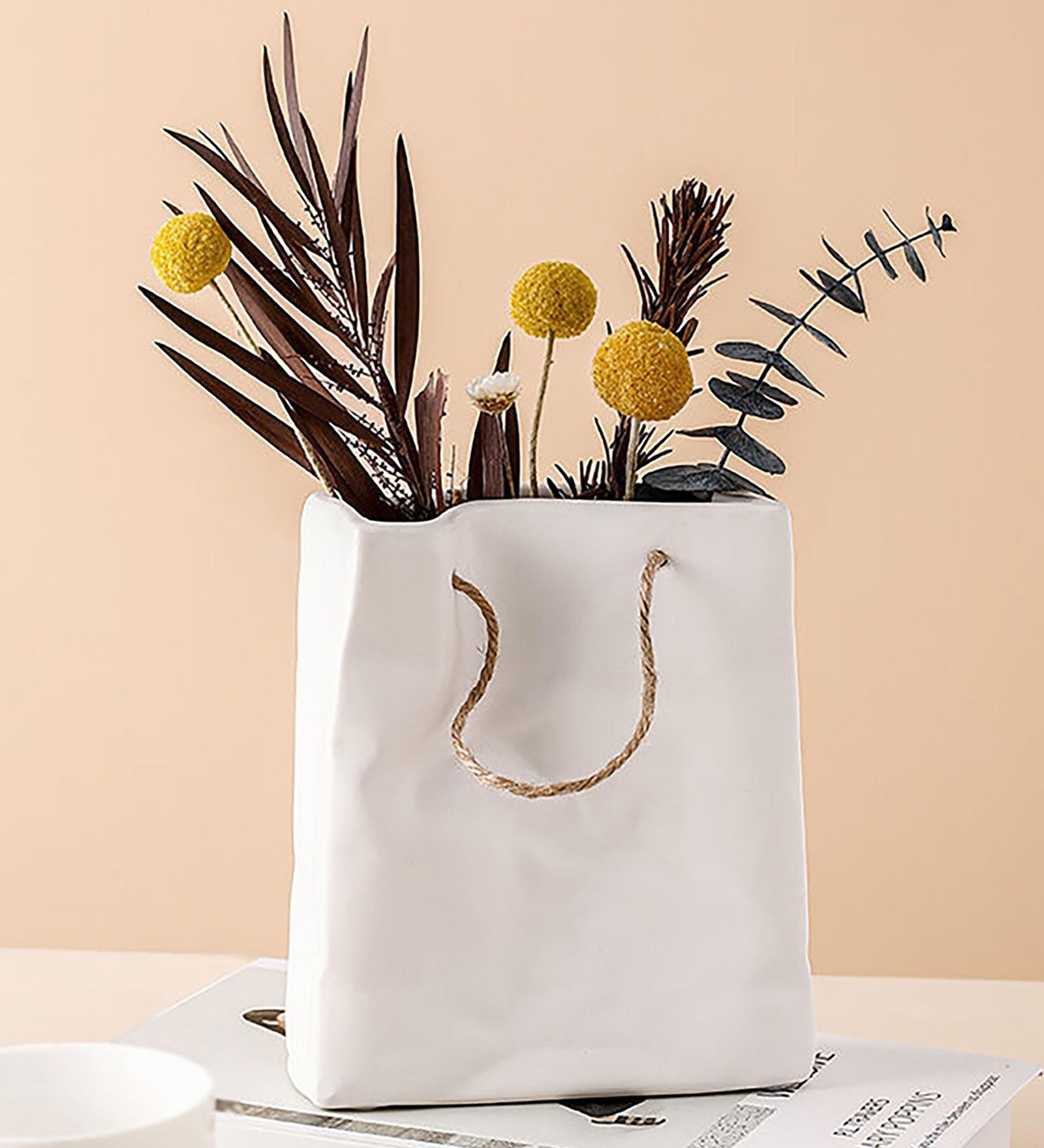 White Ceramic Table Vase