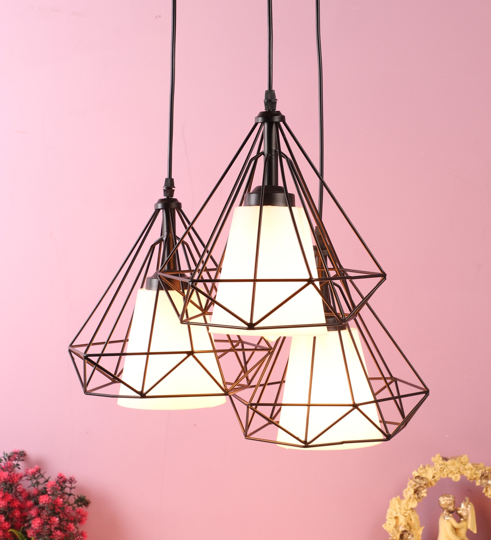 Winstar White copper Cluster Hanging Light