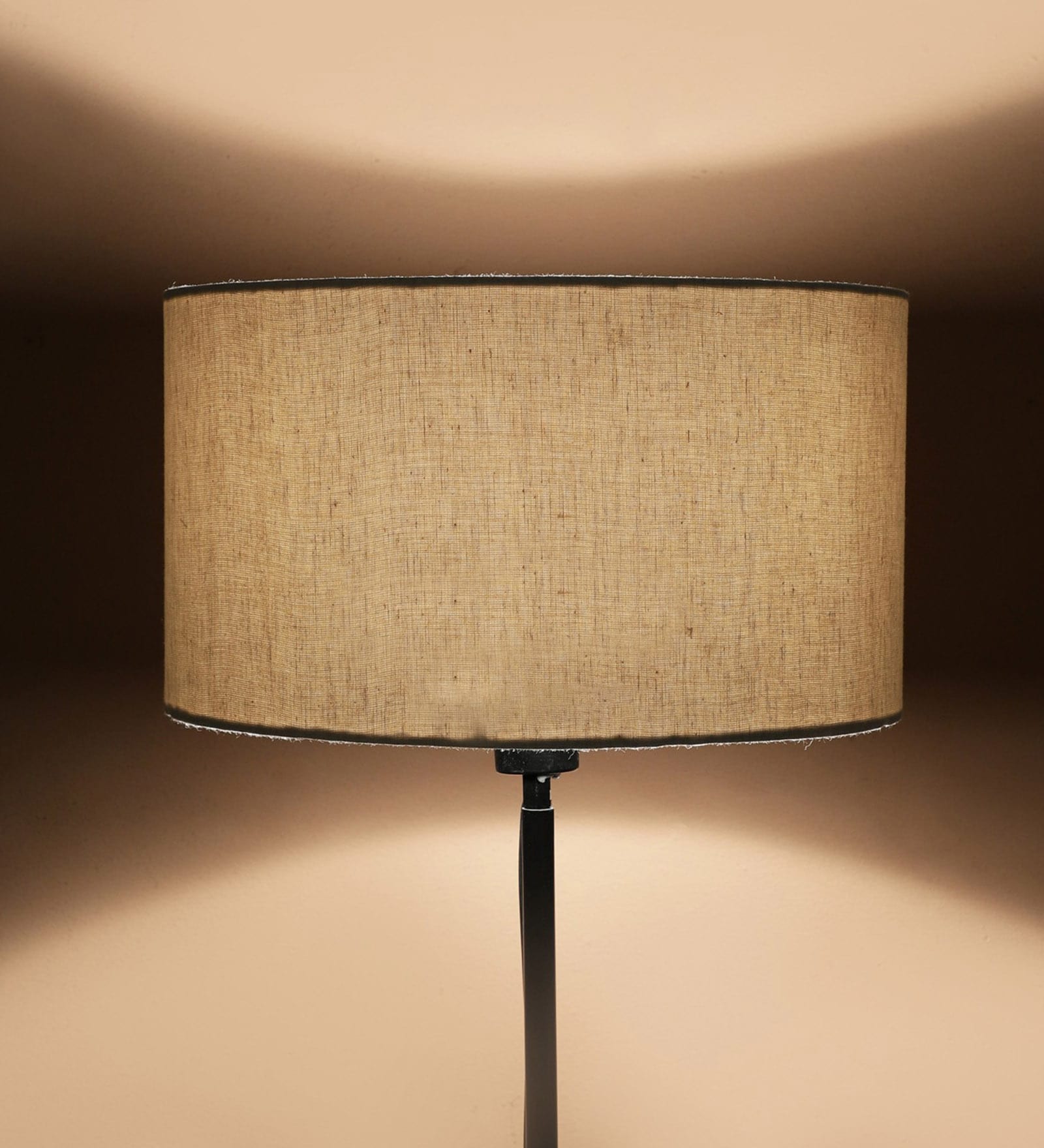 Kardish White Cotton Fabric Solid Lampshade