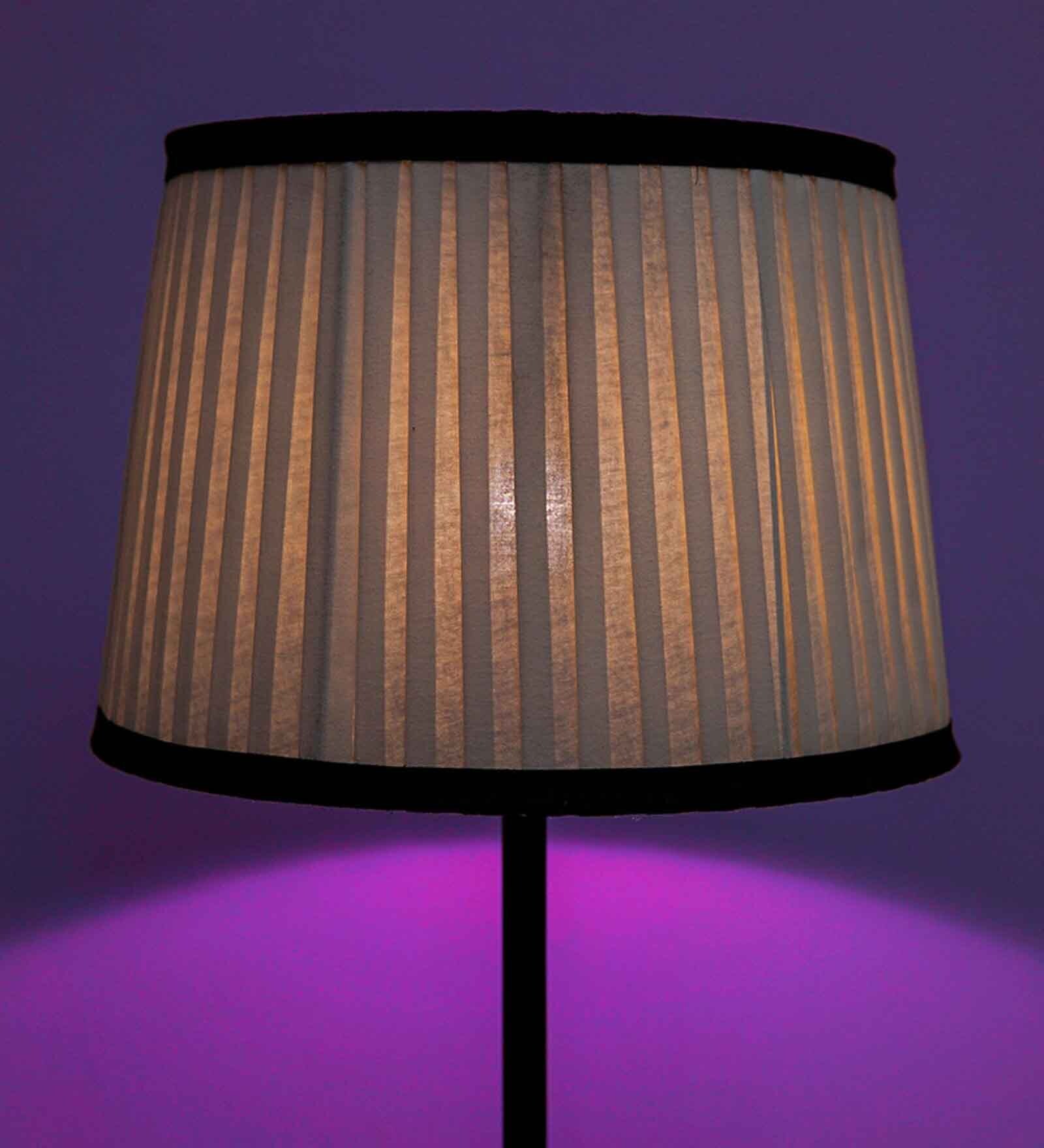 Ravenna White Fabric Pleated Lampshade