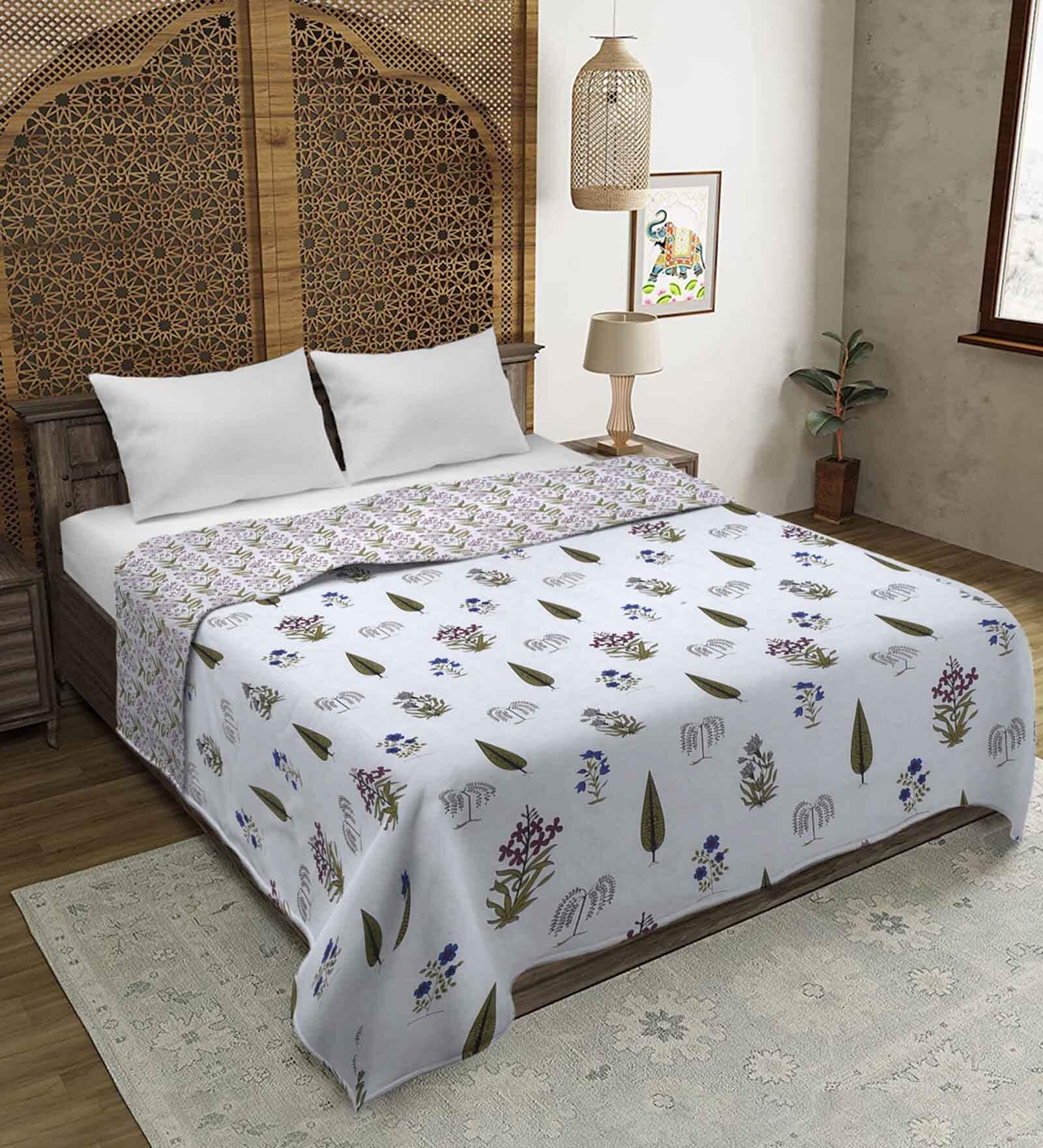 White Cotton Traditional 120 GSM 1 Double Bed Dohar