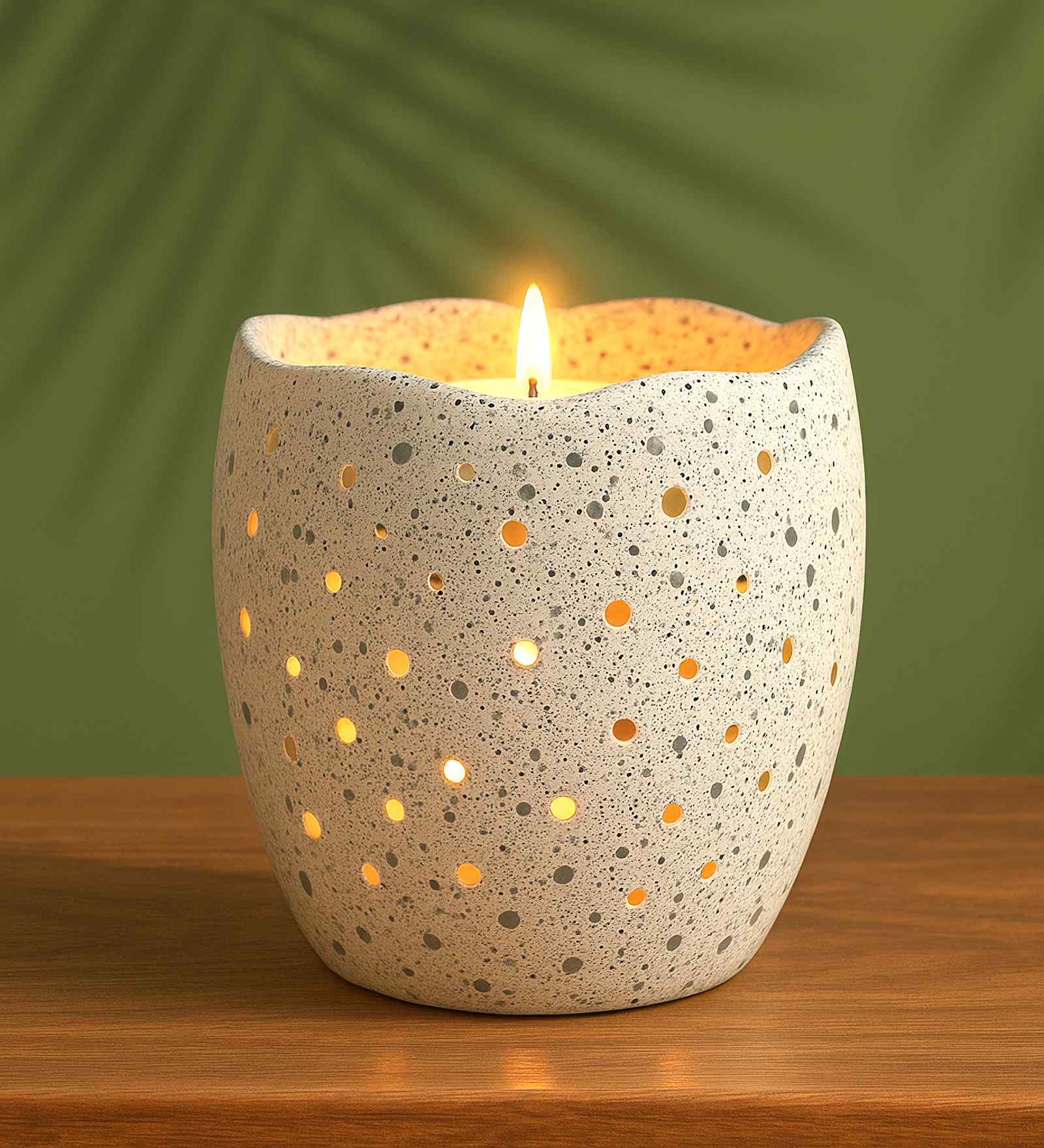 White Decorative Votive Holders