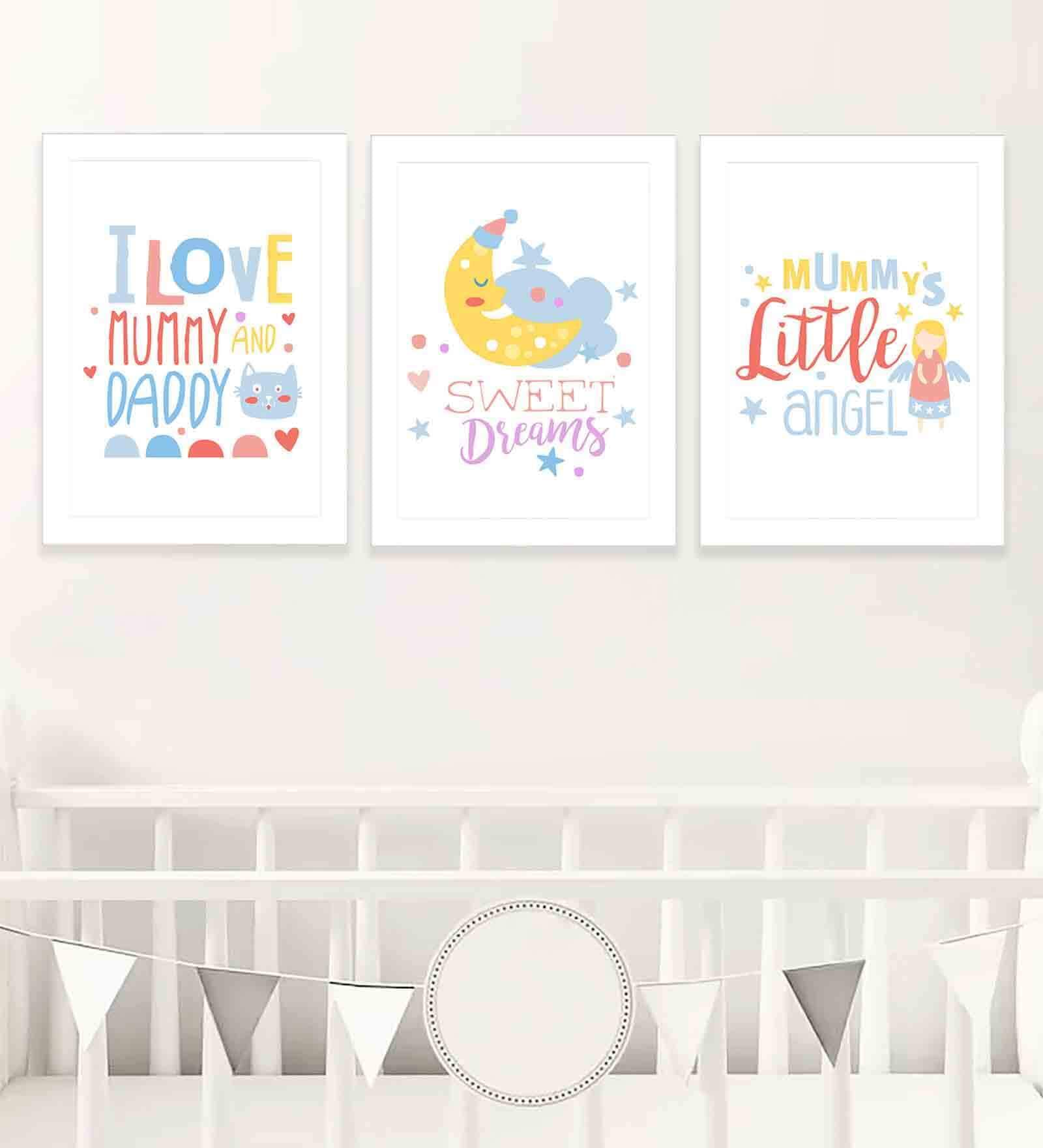 White Engineered Wood (Set of 3) Art Panels