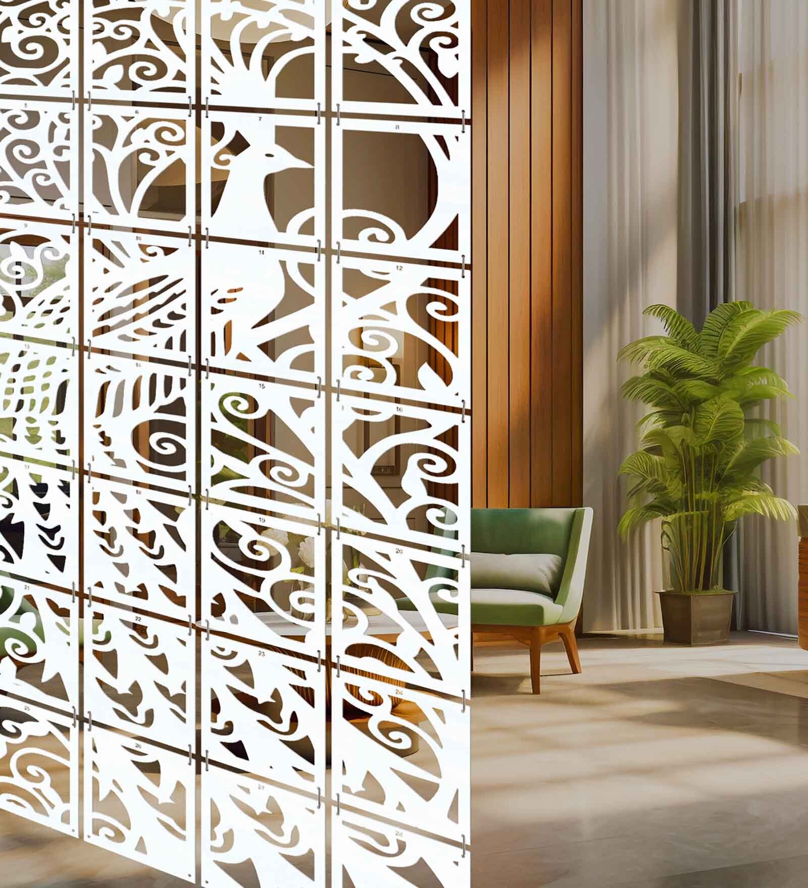 White Rctangular Divder Buy White Engineered Wood Hanging Divider at 22% OFF by Olive Tree ...